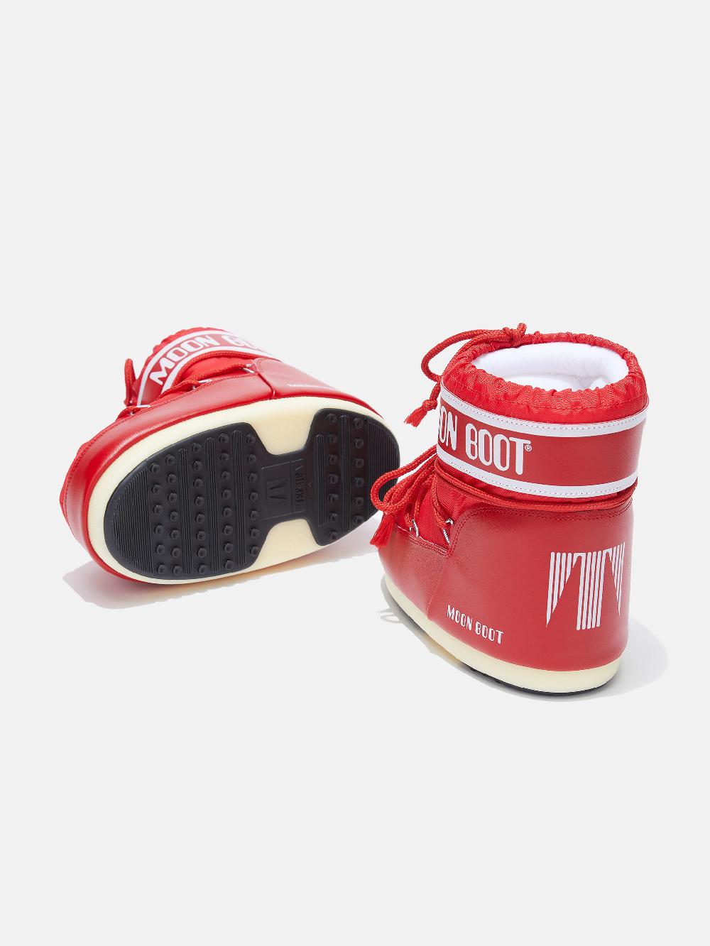 Moon Boot ICON LOW ROSSO IN NYLON Promozione Limitata