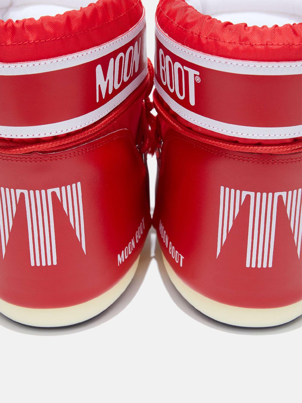 Moon Boot ICON LOW ROSSO IN NYLON Promozione Limitata