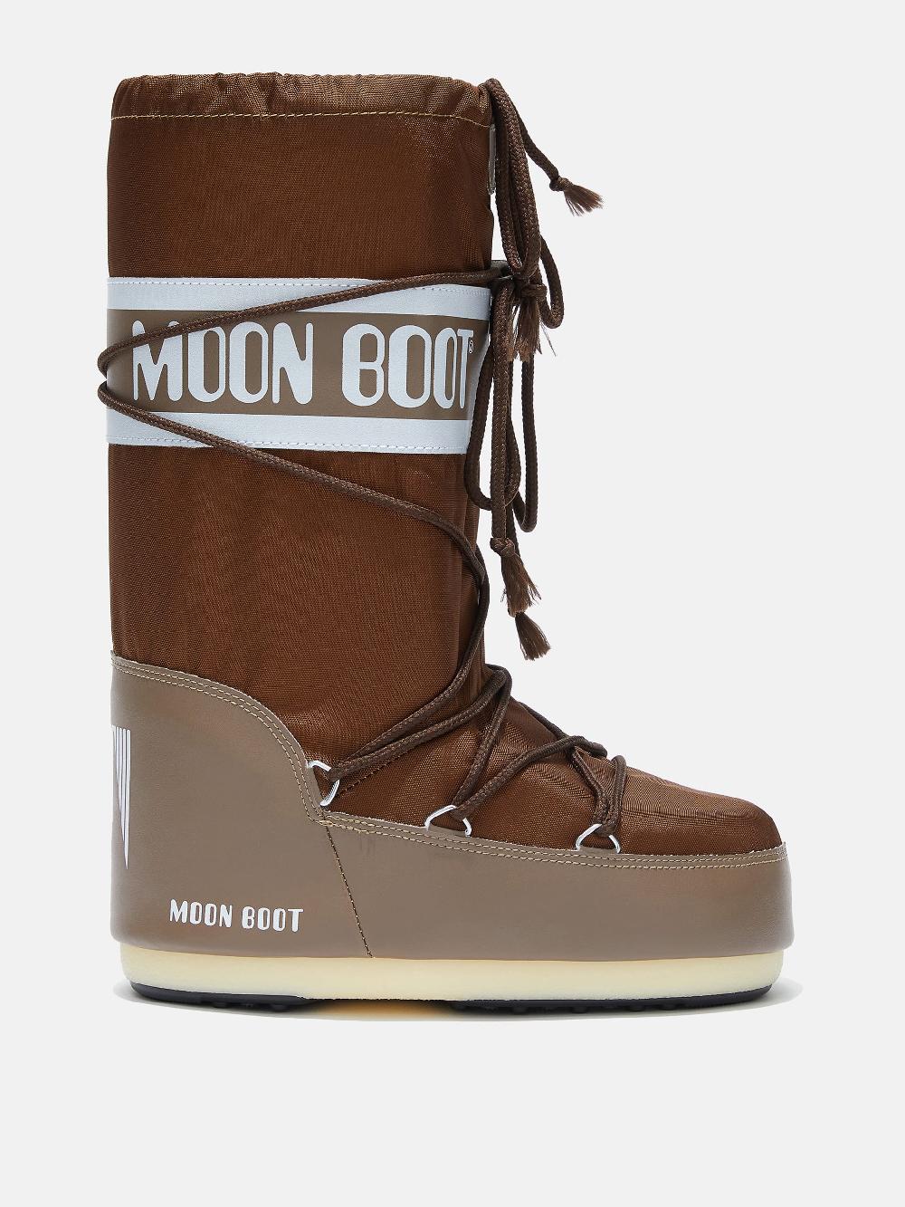 Moon Boot ICON MARRONE IN NYLON Affare Del Giorno