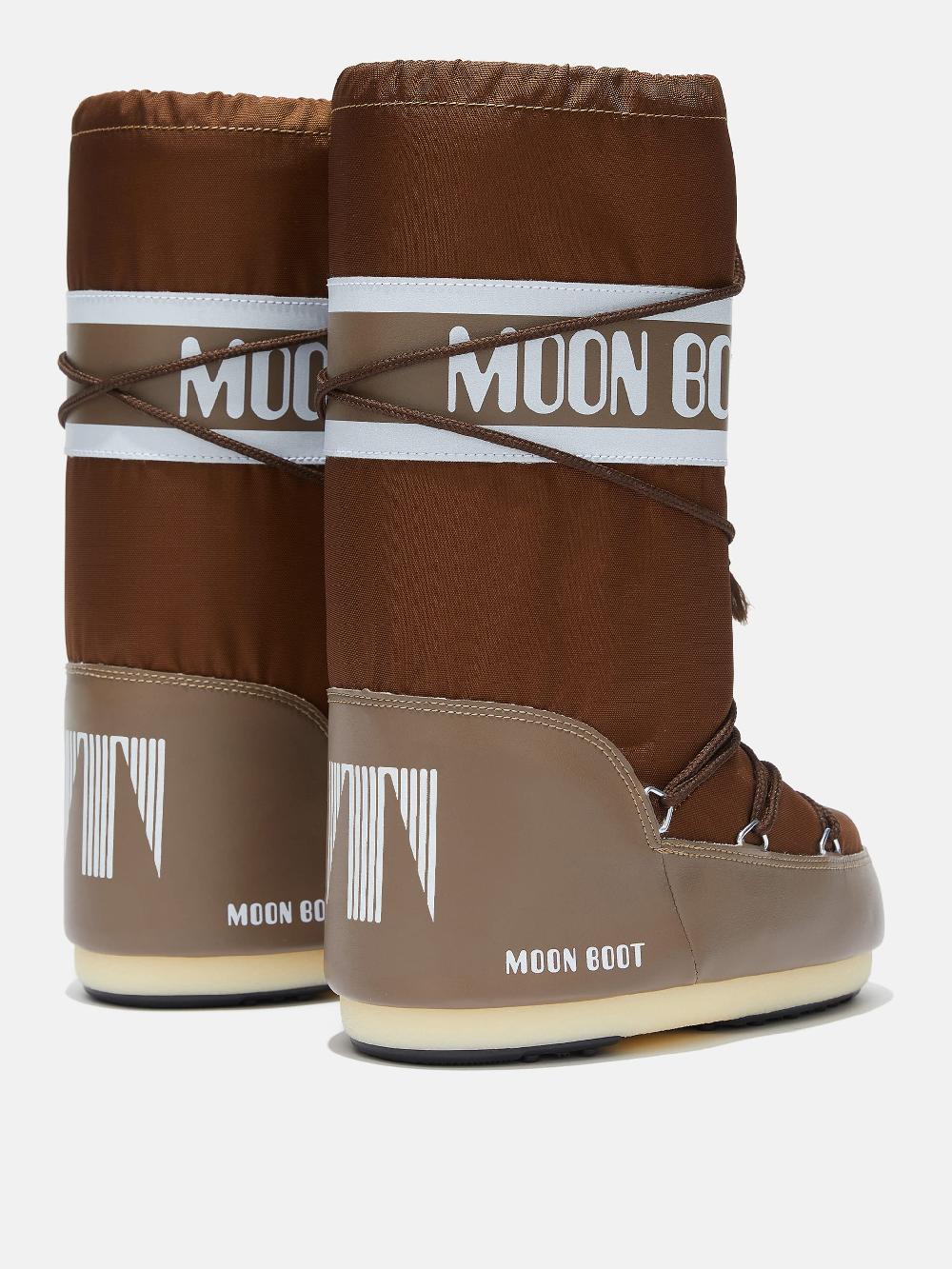 Moon Boot ICON MARRONE IN NYLON Affare Del Giorno