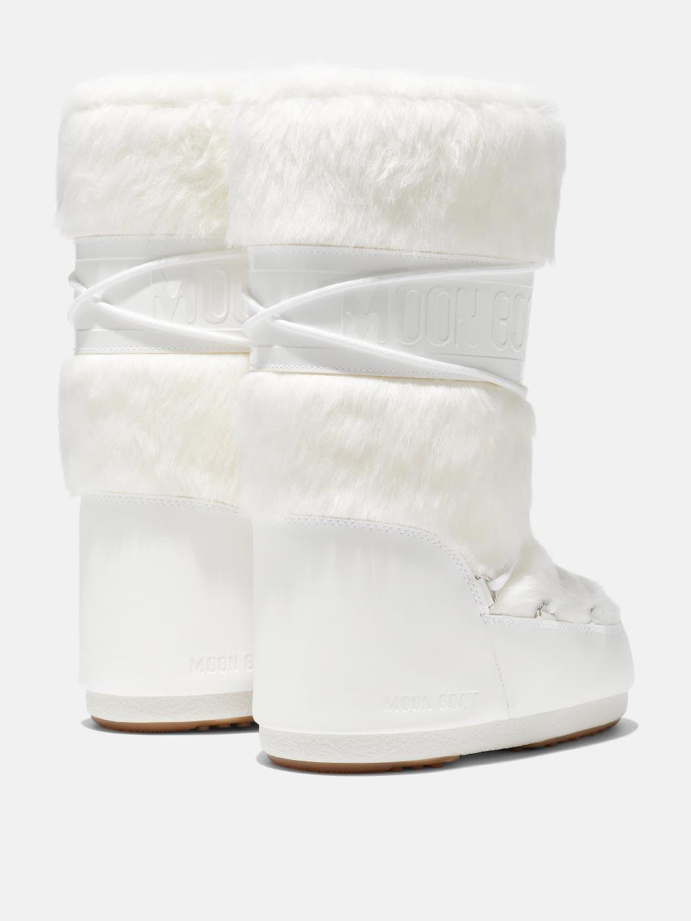 Moon Boot ICON BIANCO IN ECOPELLICCIA Outlet