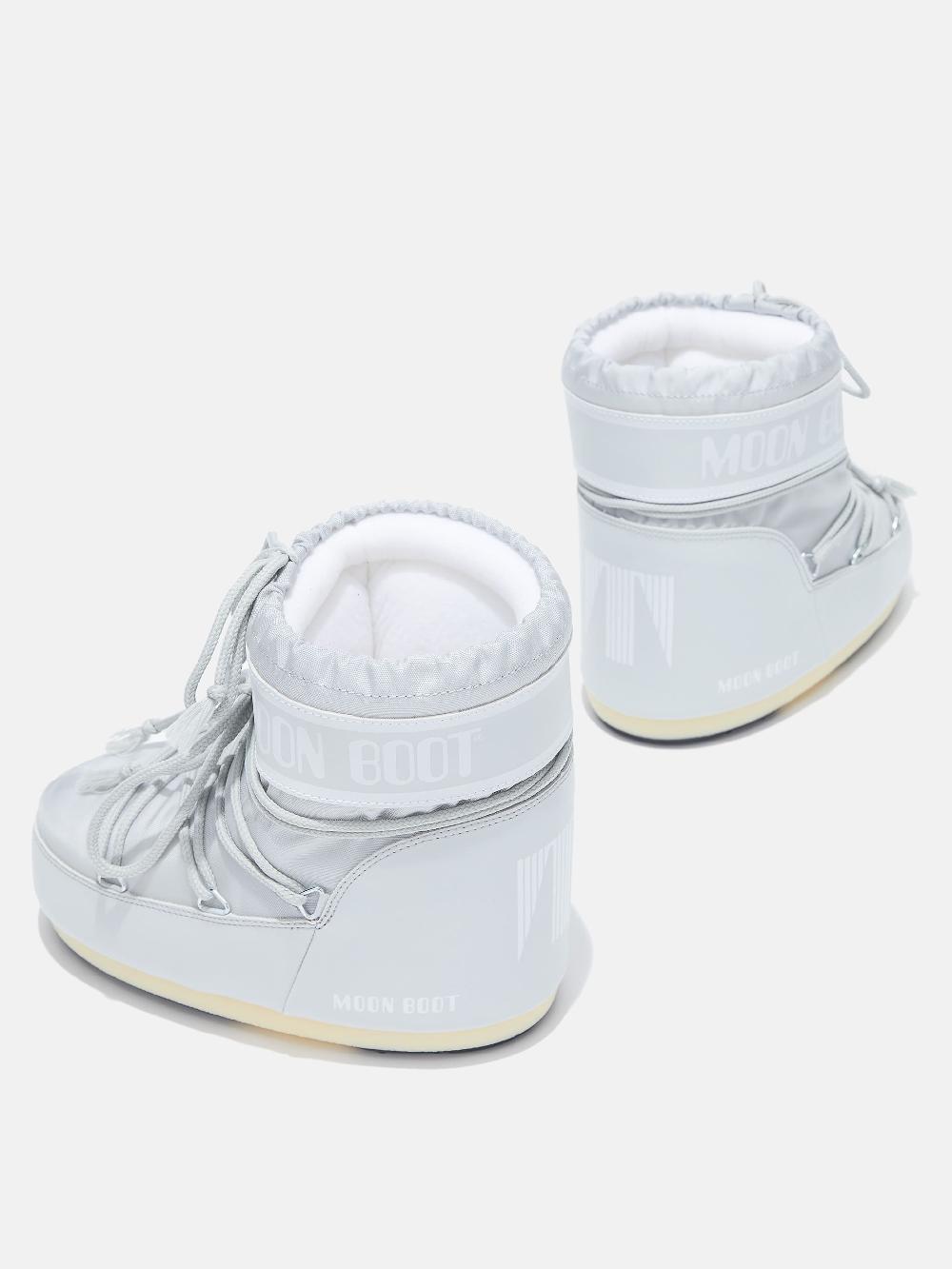 Moon Boot ICON LOW GRIGIO IN NYLON Vendita Calda