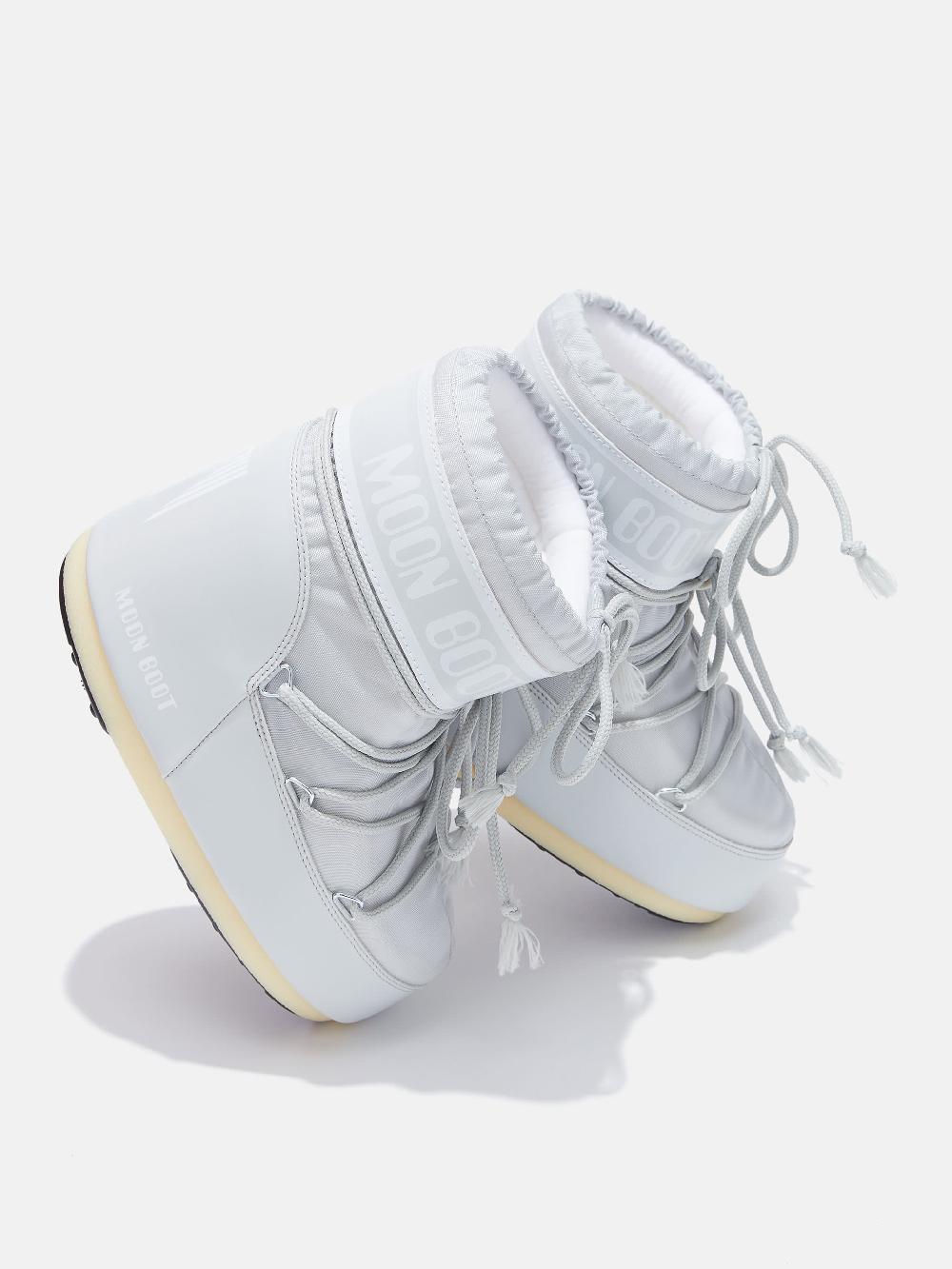 Moon Boot ICON LOW GRIGIO IN NYLON Vendita Calda