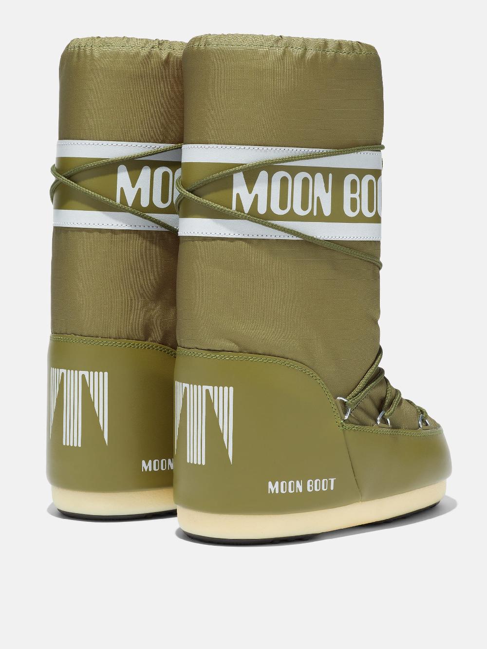 Moon Boot ICON KAKI IN NYLON Saldi Di Fabbrica