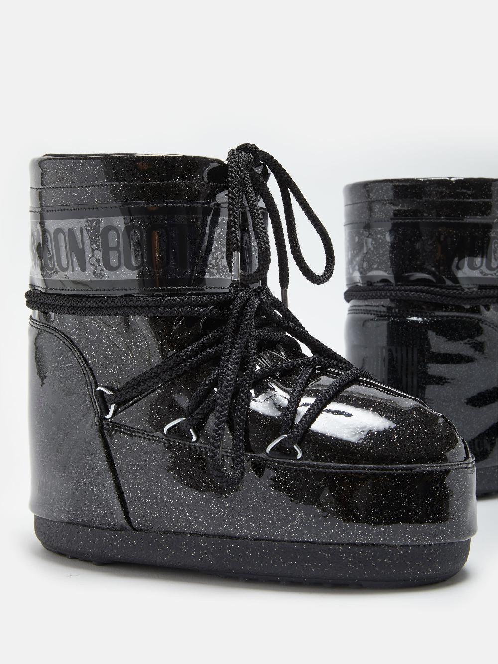 Moon Boot ICON LOW GLITTER NERO Negozio