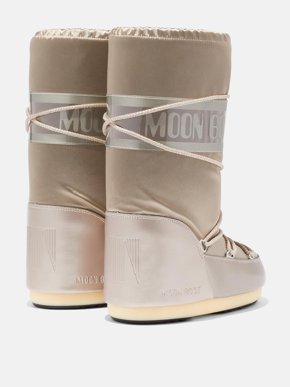 Moon Boot ICON GLANCE PLATINO IN RASO In Saldo