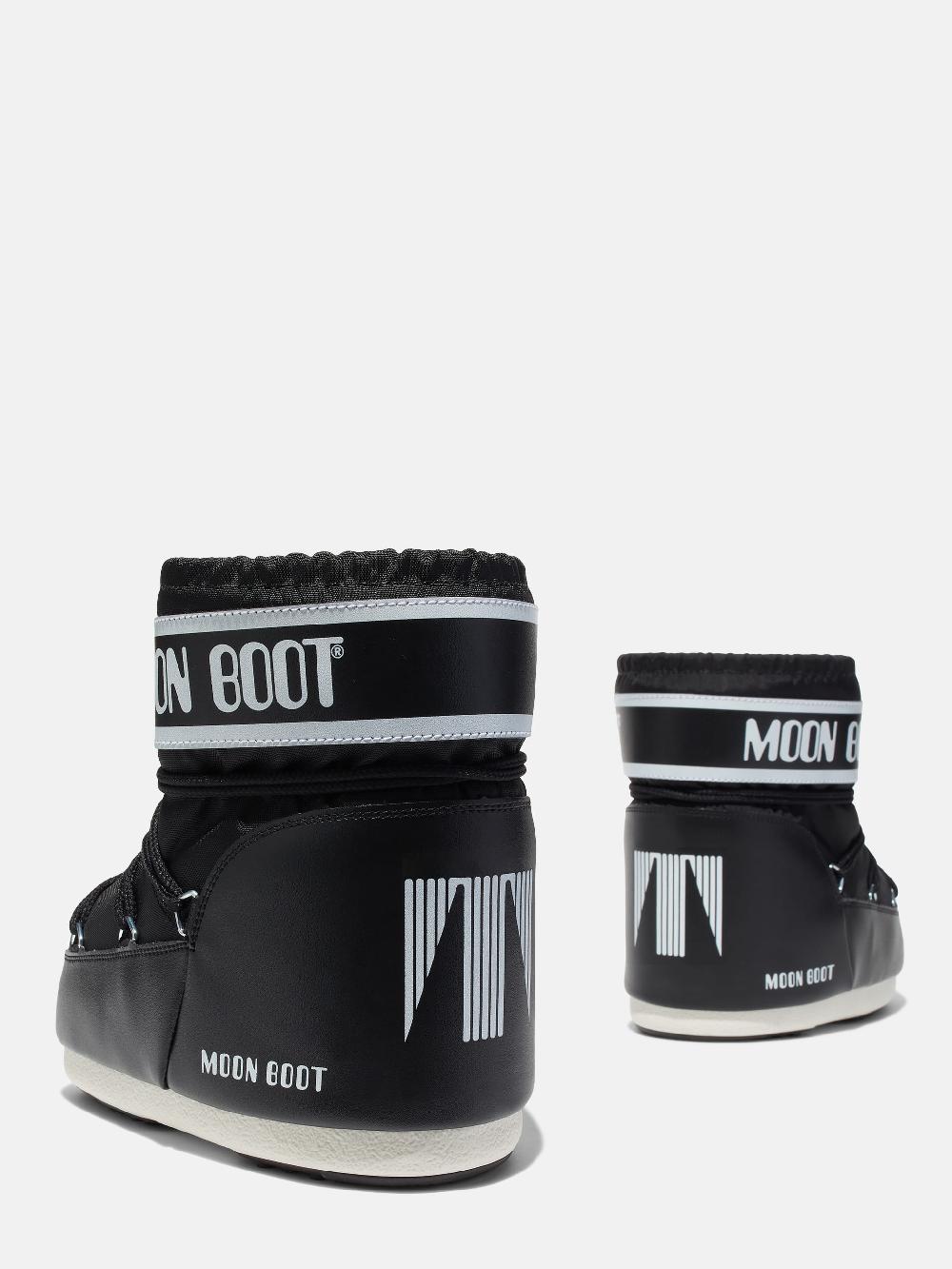 Moon Boot ICON LOW NERO IN NYLON Nuovo