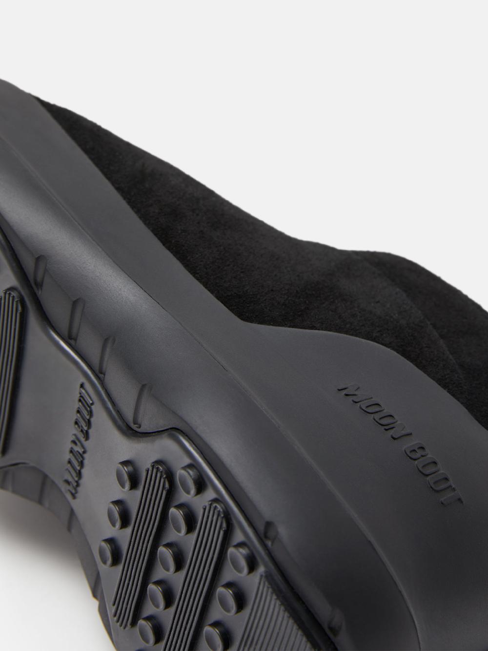 Moon Boot STIVALE LUNA LOW NERO IN PELLE SCAMOSCIATA Qualità