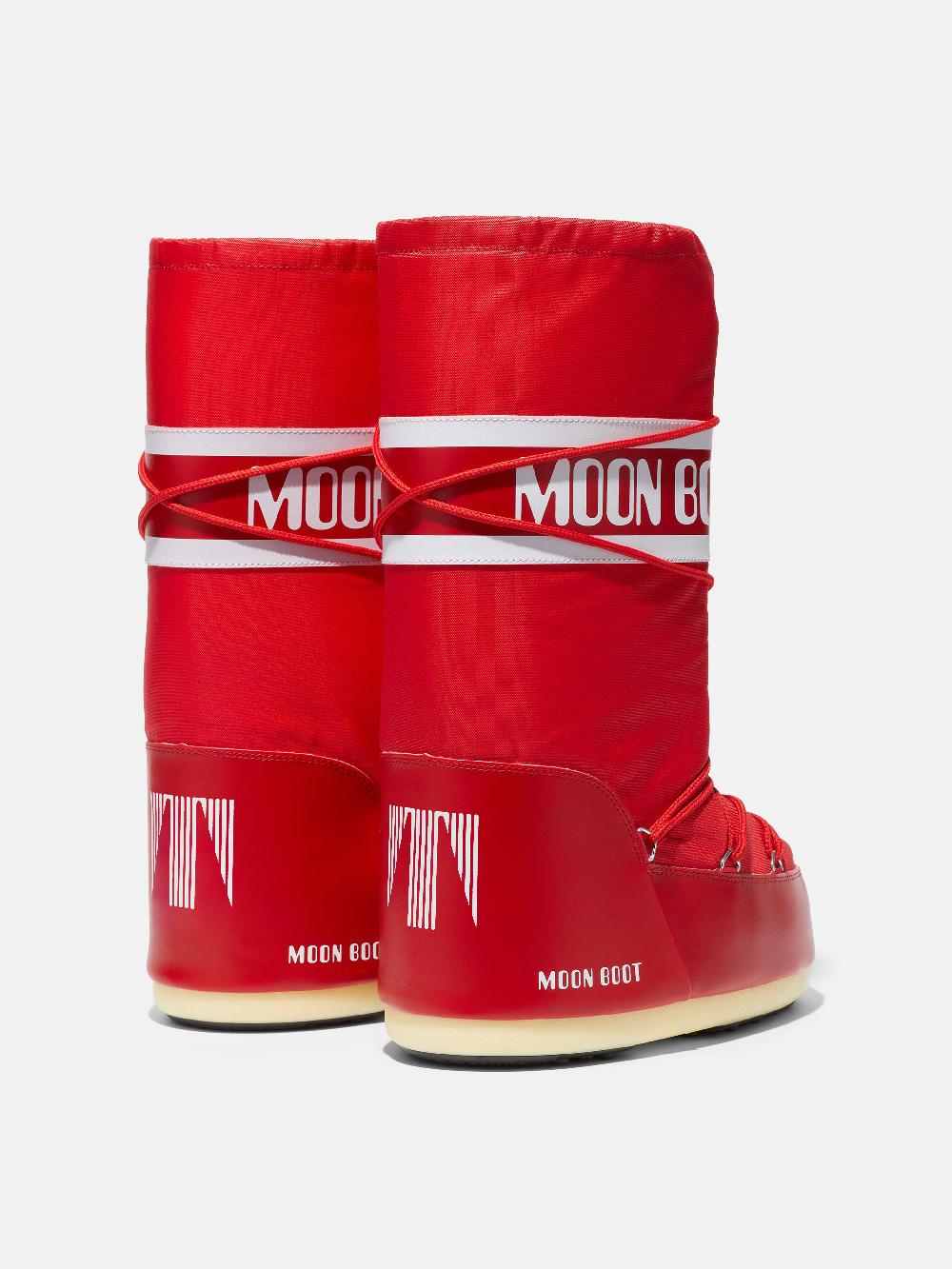 Moon Boot ICON ROSSO IN NYLON Vendita