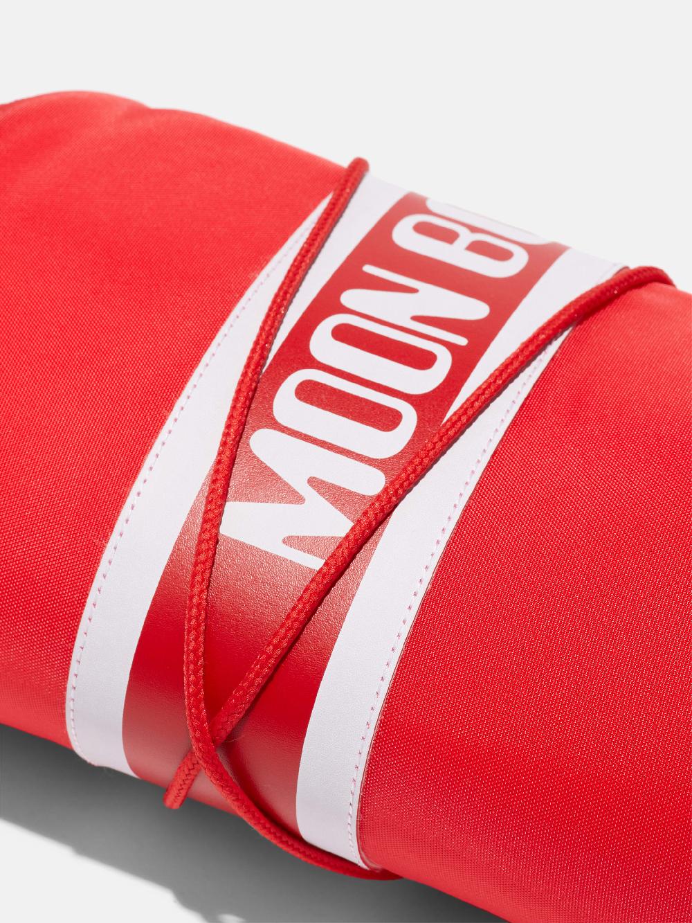 Moon Boot ICON ROSSO IN NYLON Vendita