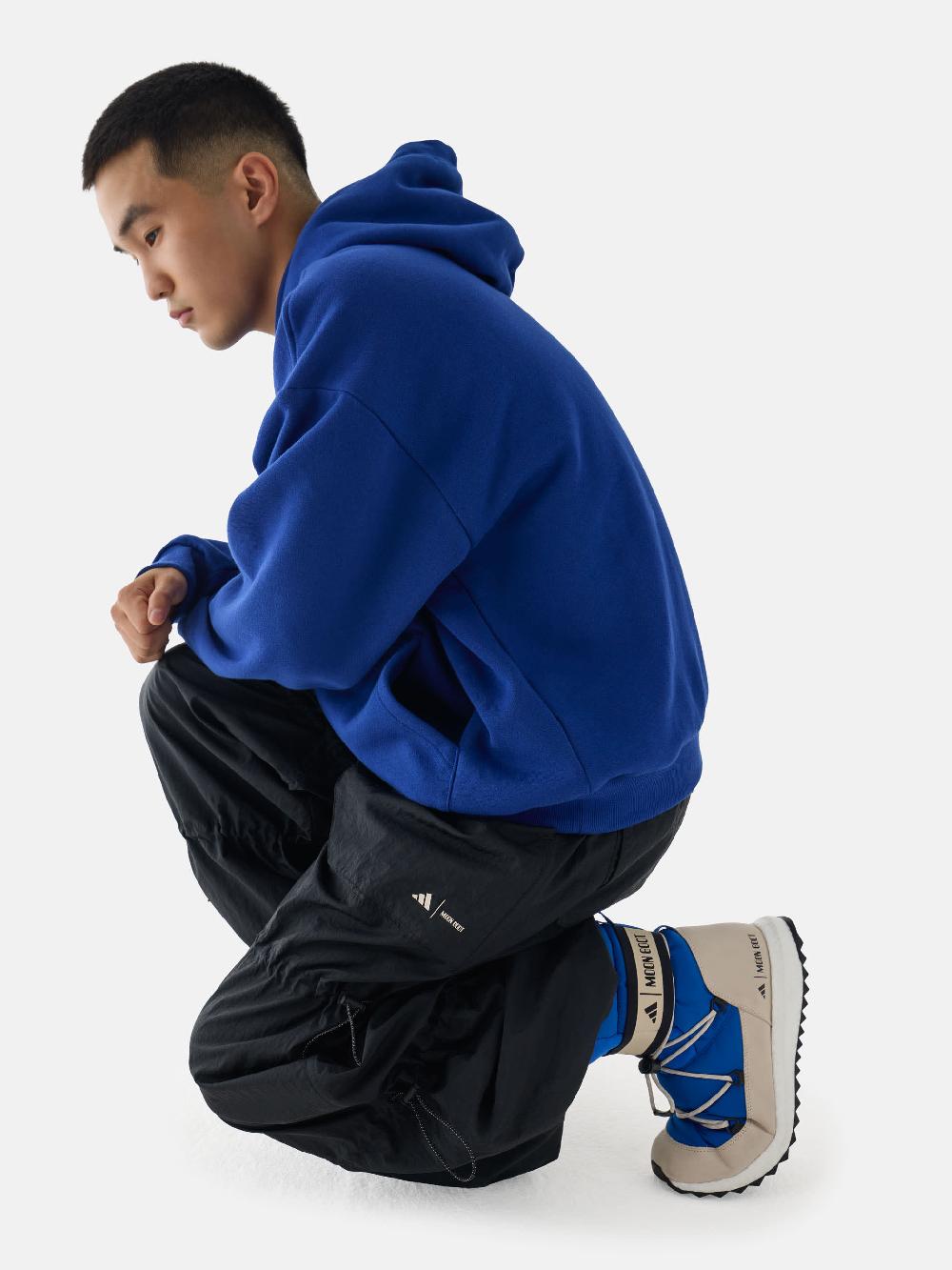 Moon Boot Felpa blu con cappuccio adidas x Moon Boot Spedizione Gratuita