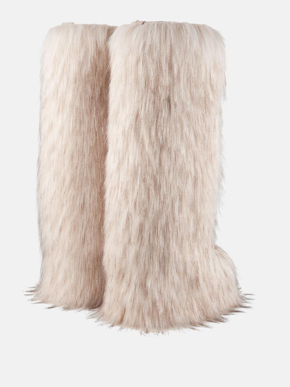 Moon Boot Icon Yeti High Faux-Fur Bianco Moon Boot + Jacquemus Shopping Online