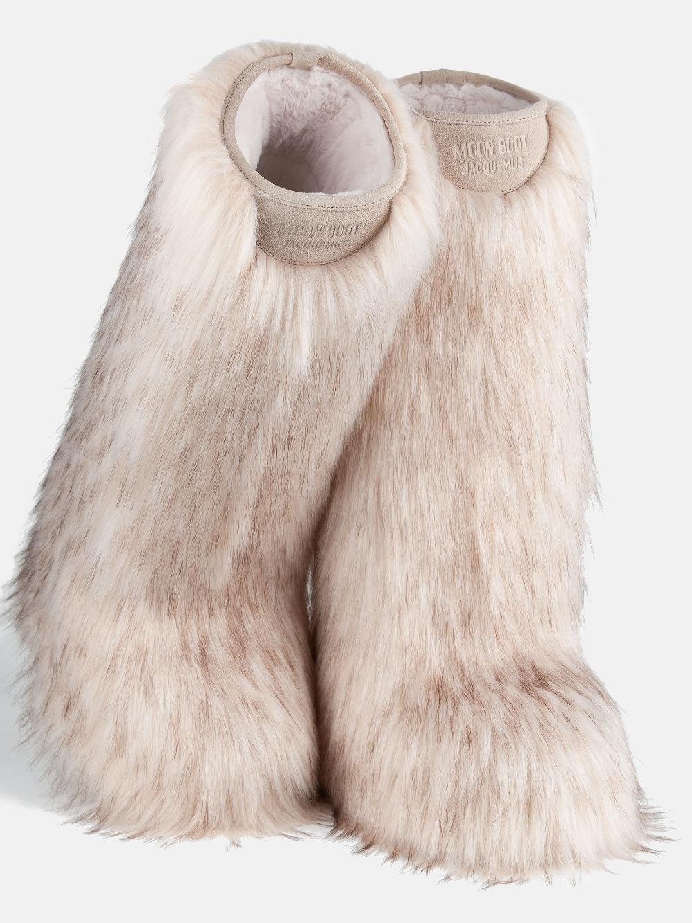 Moon Boot Icon Yeti High Faux-Fur Bianco Moon Boot + Jacquemus Shopping Online