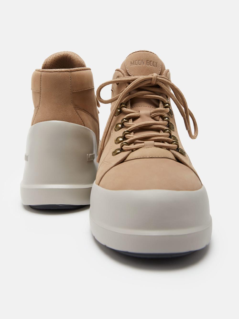 Moon Boot LUNA TREK MID NUBUCK BEIGE In Linea