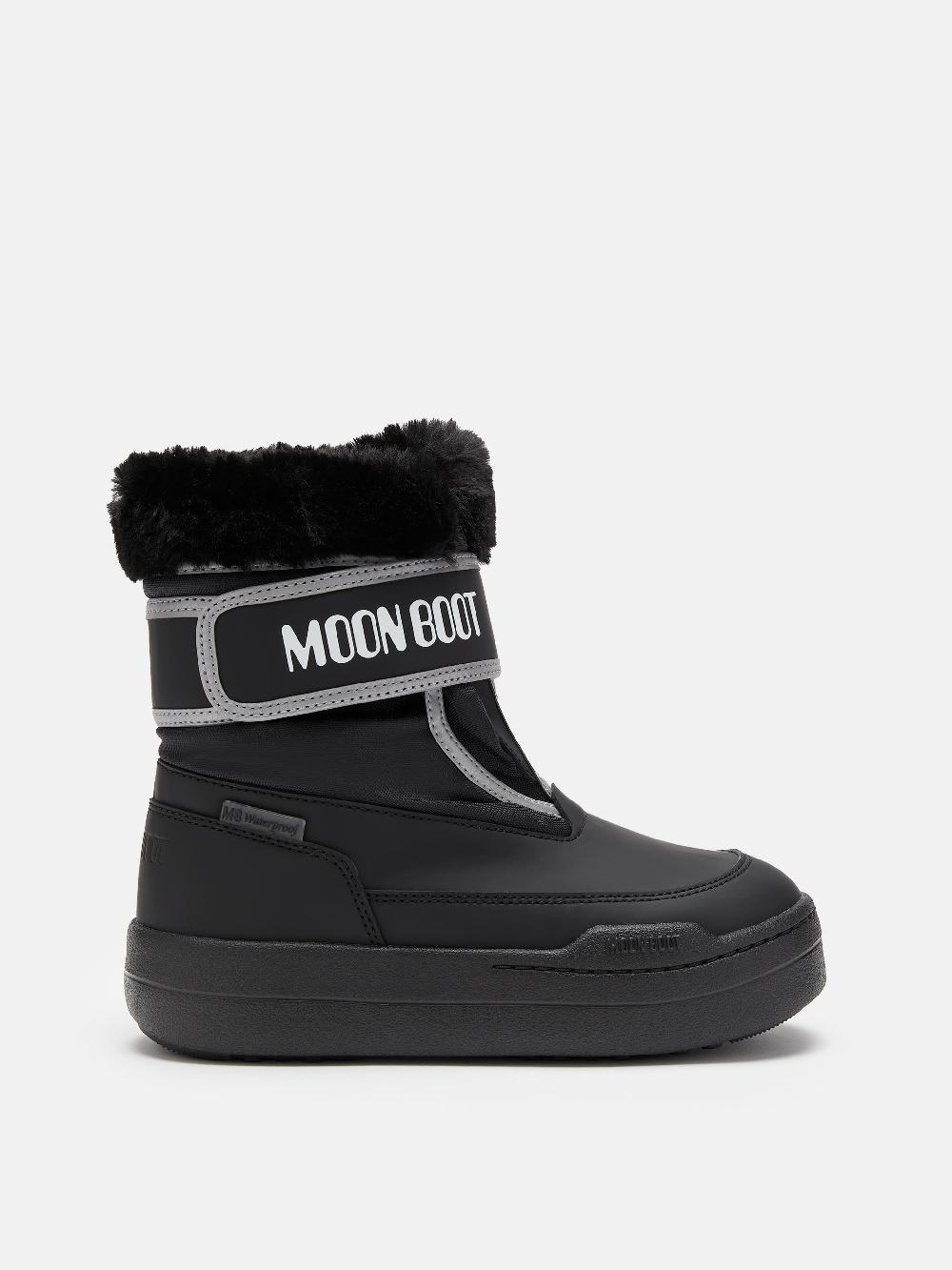 Moon Boot JUNIOR PARK NERO CON CHIUSURA A STRAPPO Vendita