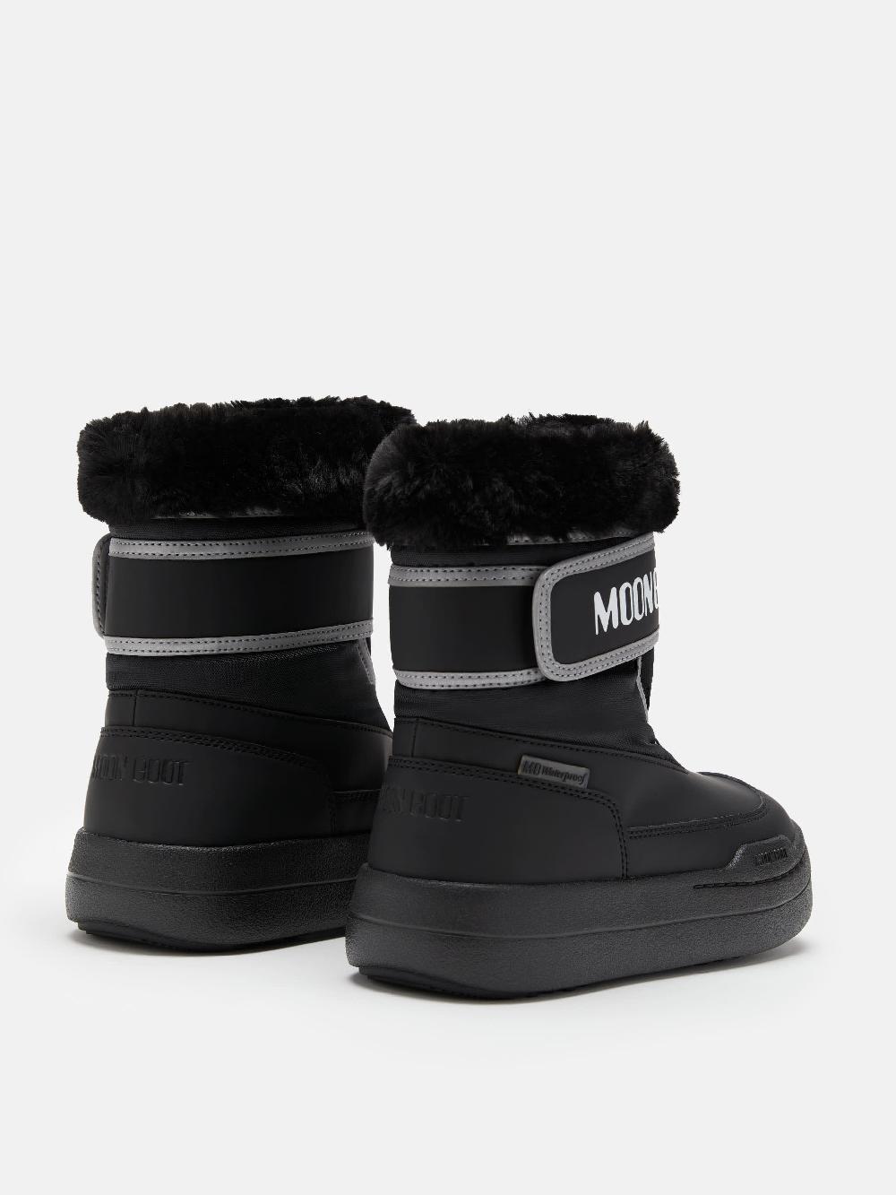 Moon Boot JUNIOR PARK NERO CON CHIUSURA A STRAPPO Vendita