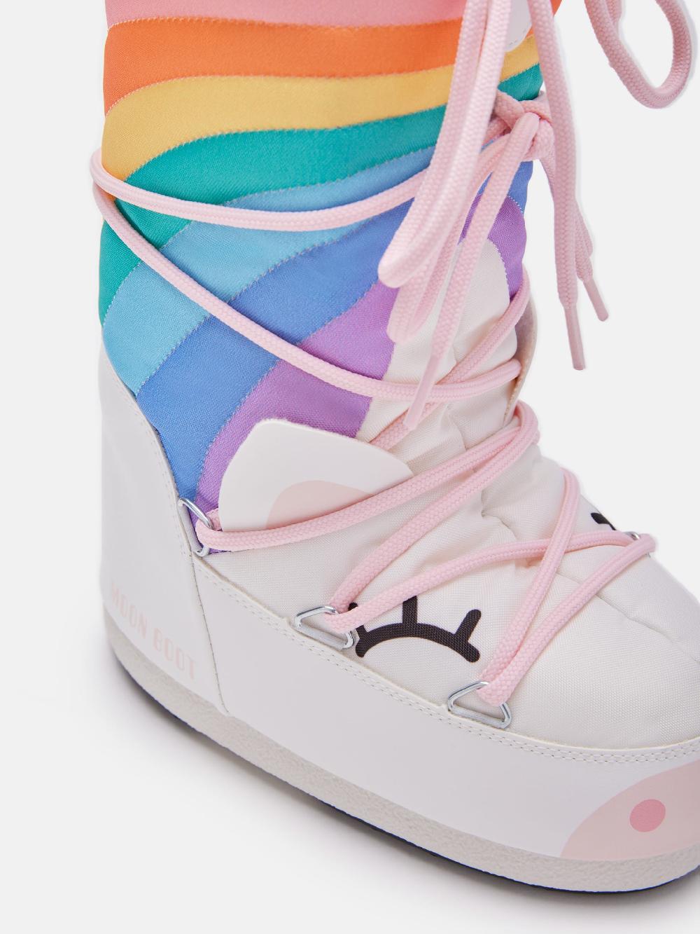 Moon Boot ICON JUNIOR UNICORN BIANCO Pezzi Unici
