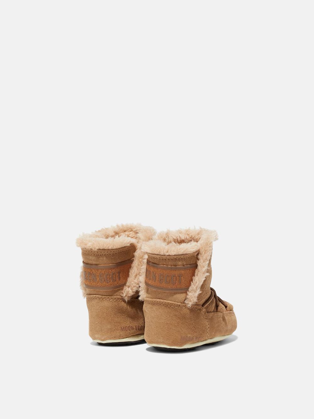 Moon Boot CRIB NOCCIOLA IN PELLE SCAMOSCIATA Qualità Garantita