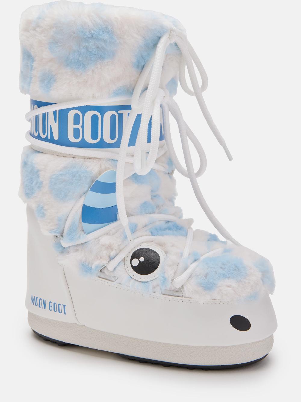 Moon Boot ICON JUNIOR YETI FAUX-FUR BIANCO Acquista Ora