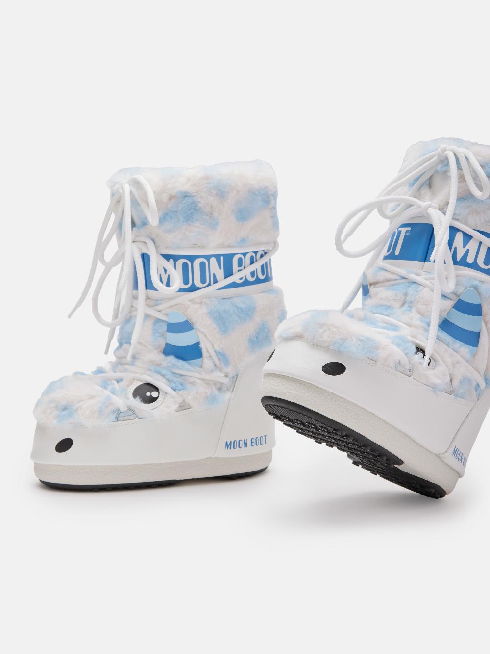 Moon Boot ICON JUNIOR YETI FAUX-FUR BIANCO Acquista Ora