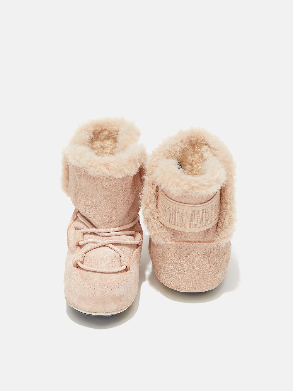 Moon Boot CRIB ROSA CHIARO IN PELLE SCAMOSCIATA Consegna Veloce
