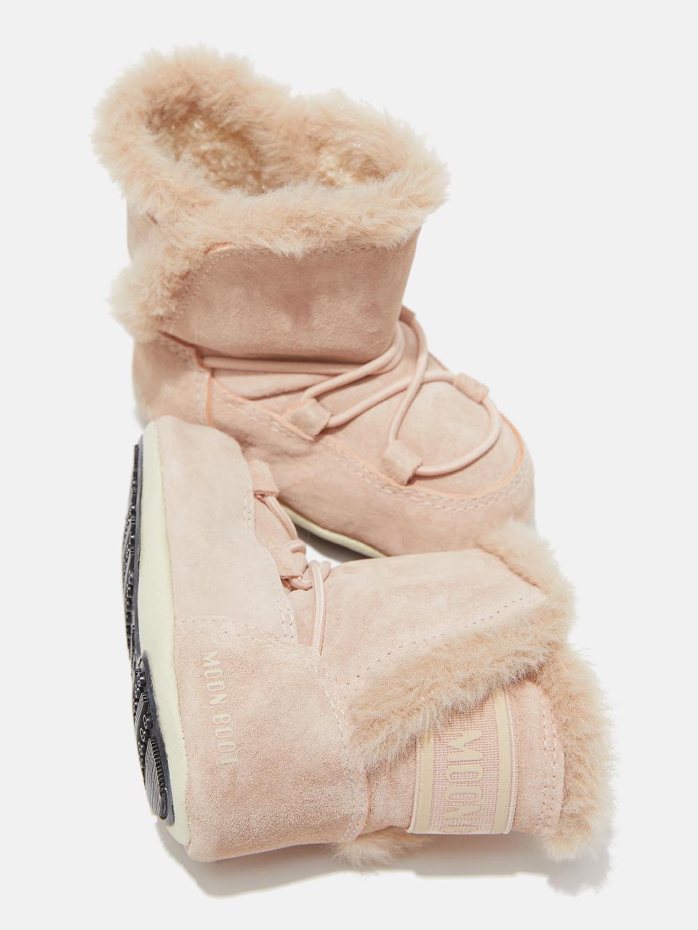 Moon Boot CRIB ROSA CHIARO IN PELLE SCAMOSCIATA Consegna Veloce