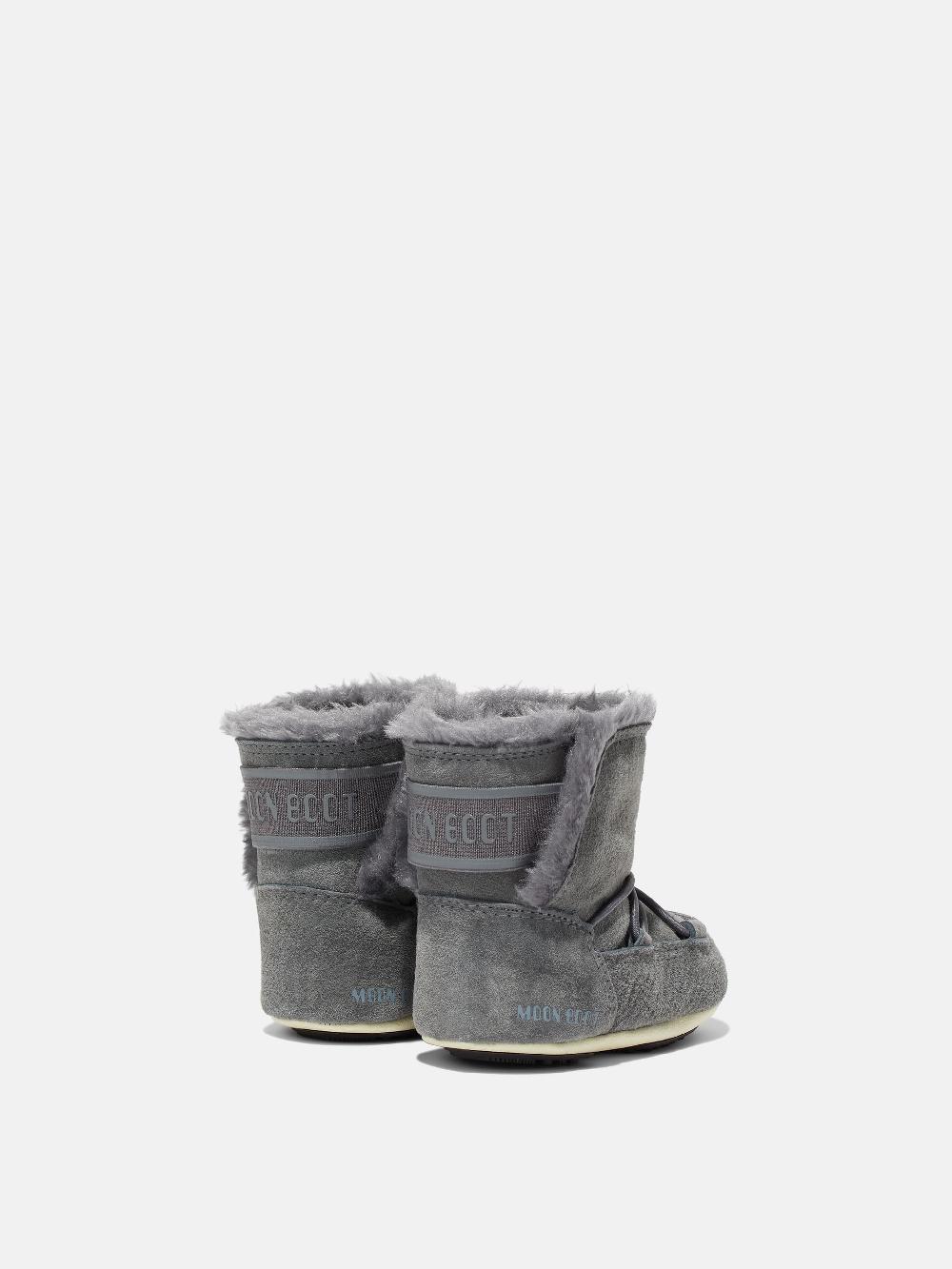Moon Boot CRIB GRIGIO IN PELLE SCAMOSCIATA Promozione Limitata