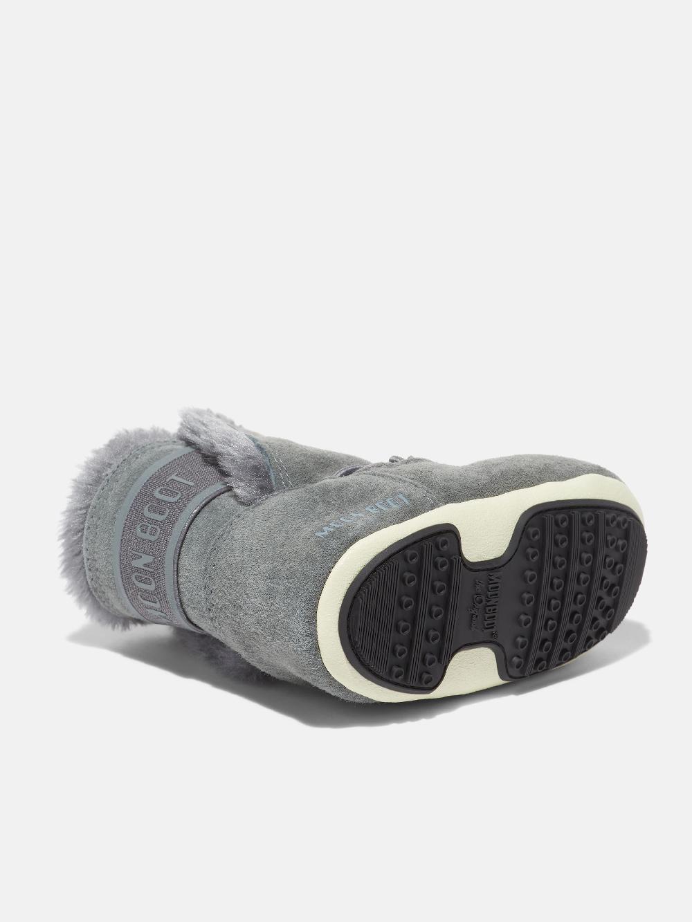 Moon Boot CRIB GRIGIO IN PELLE SCAMOSCIATA Promozione Limitata
