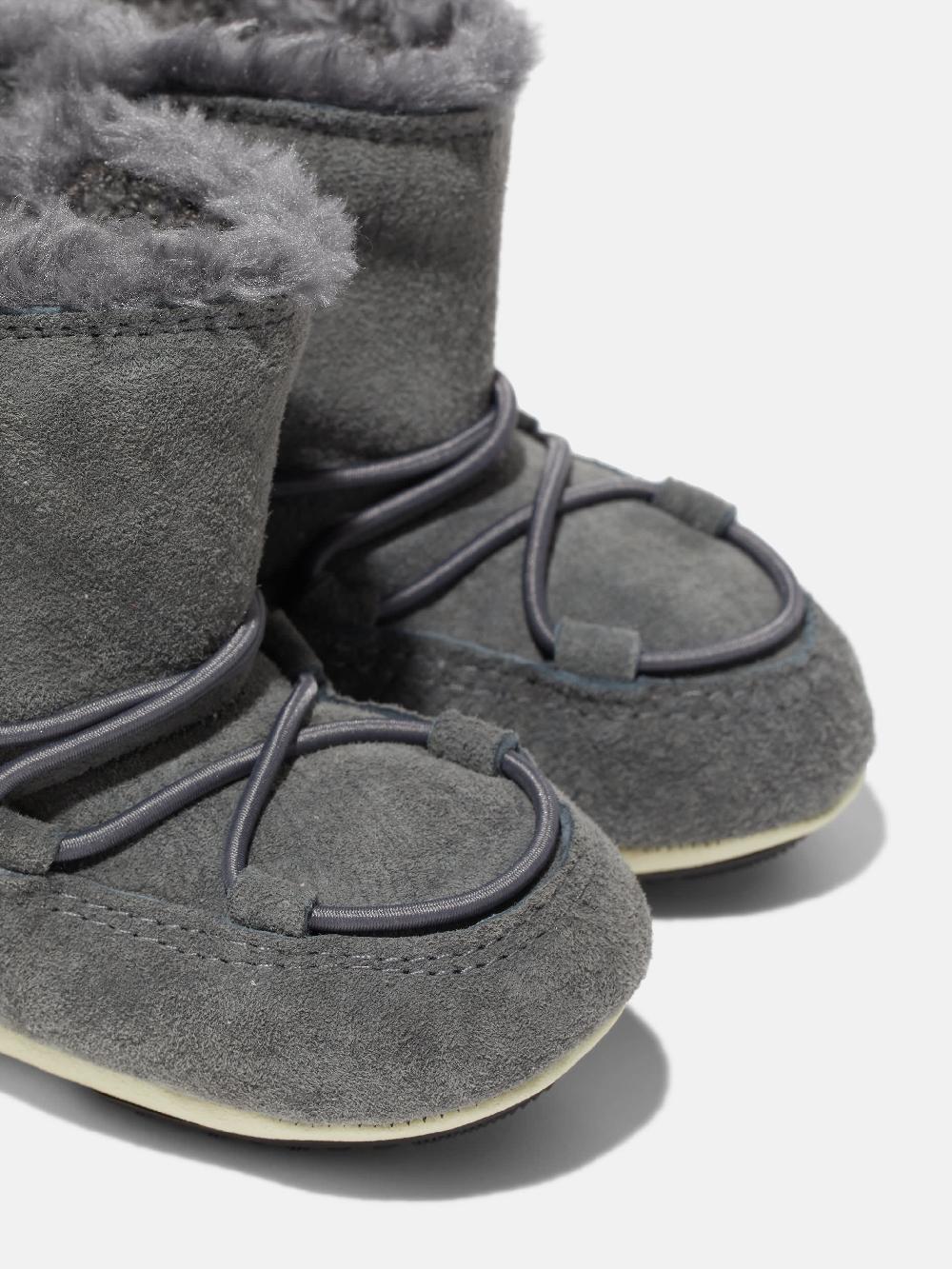 Moon Boot CRIB GRIGIO IN PELLE SCAMOSCIATA Promozione Limitata