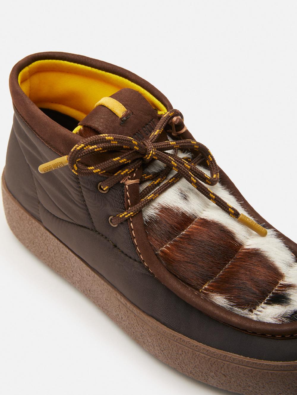 Moon Boot MTRACK MID PONY MARRONE CON MOTIVO PEZZATO Online