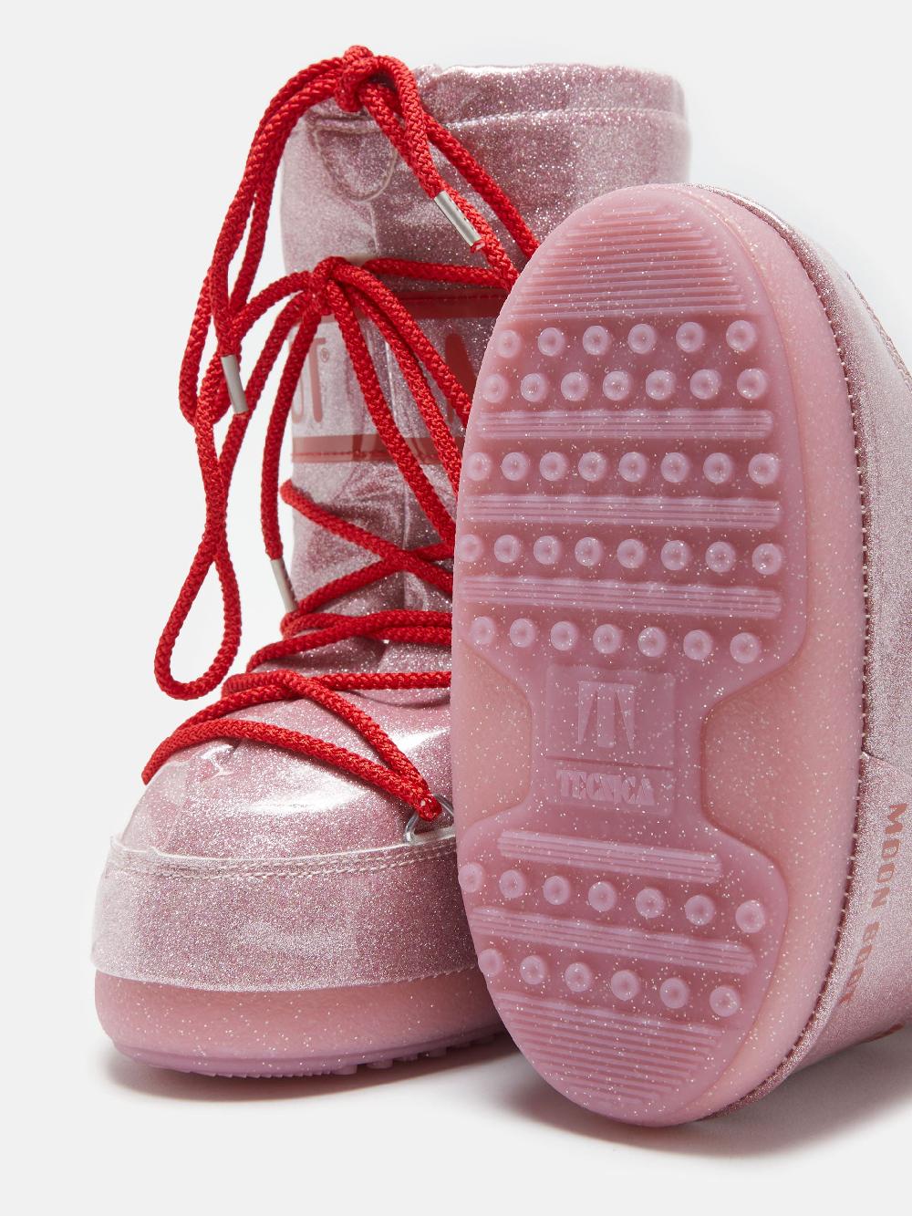 Moon Boot ICON JUNIOR GLITTER ROSA Hotsell