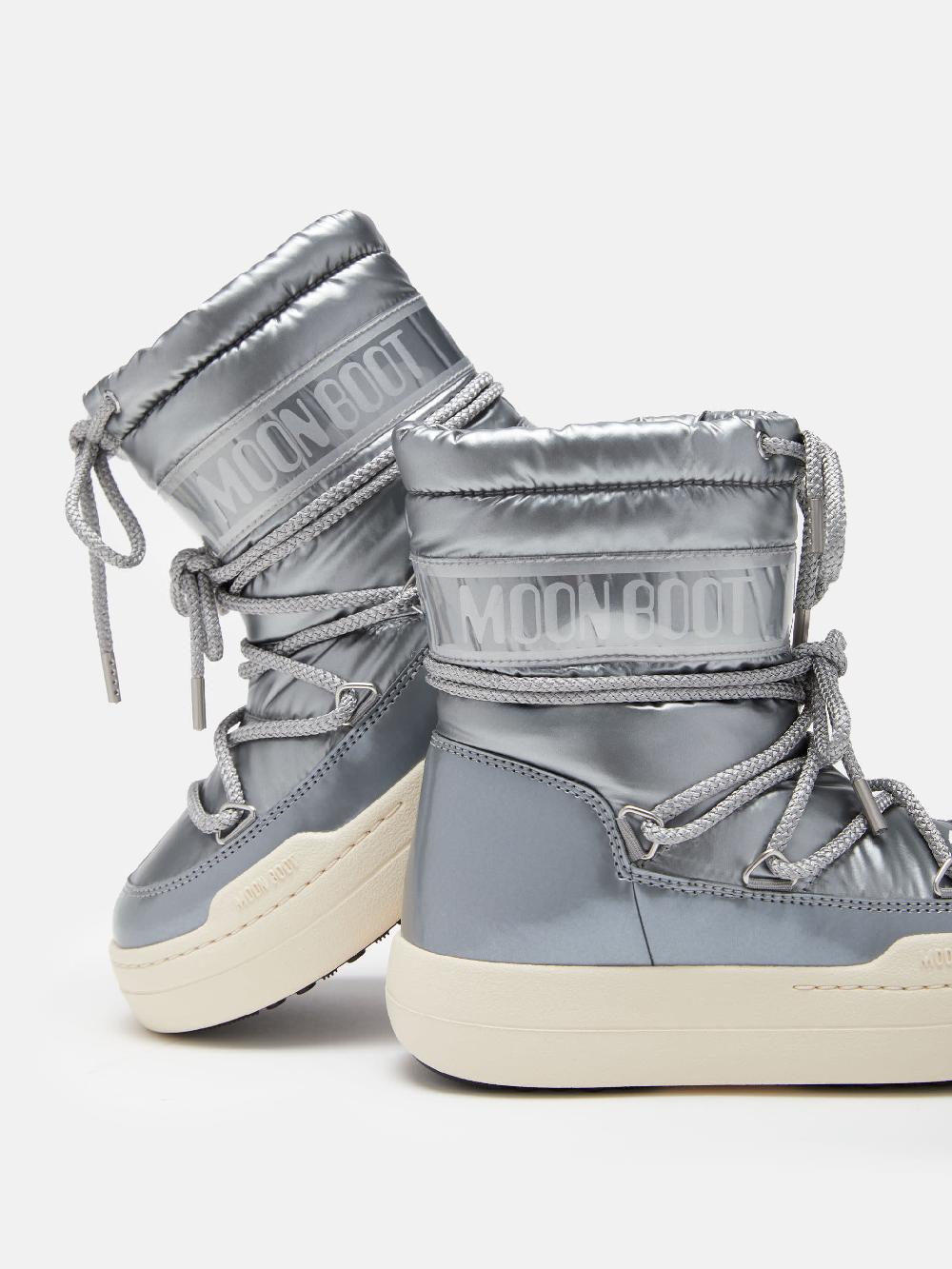 Moon Boot JUNIOR PARK BOOT COLOR ARGENTO Vendita Calda