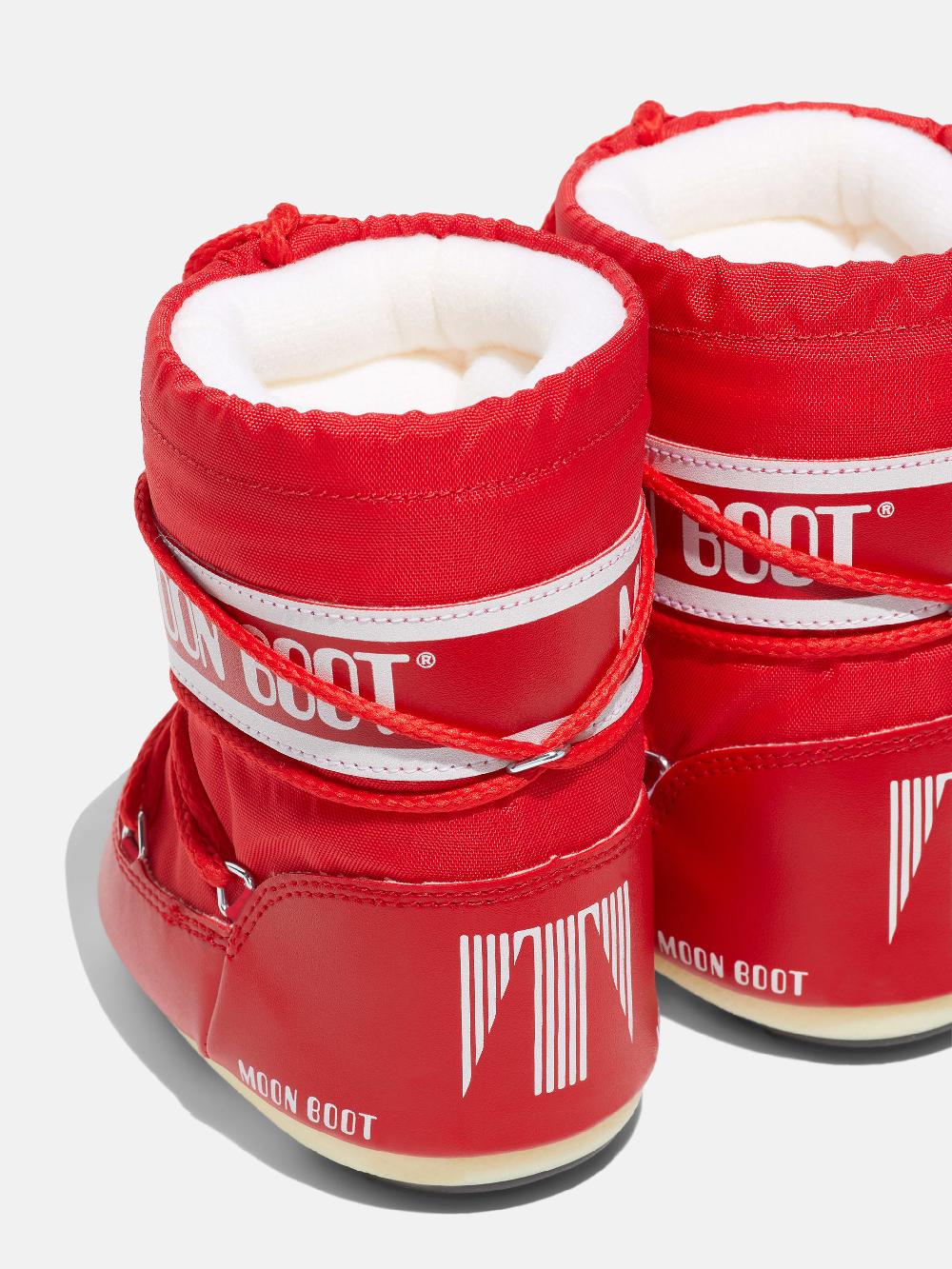 Moon Boot ICON MINI ROSSO IN NYLON Negozio
