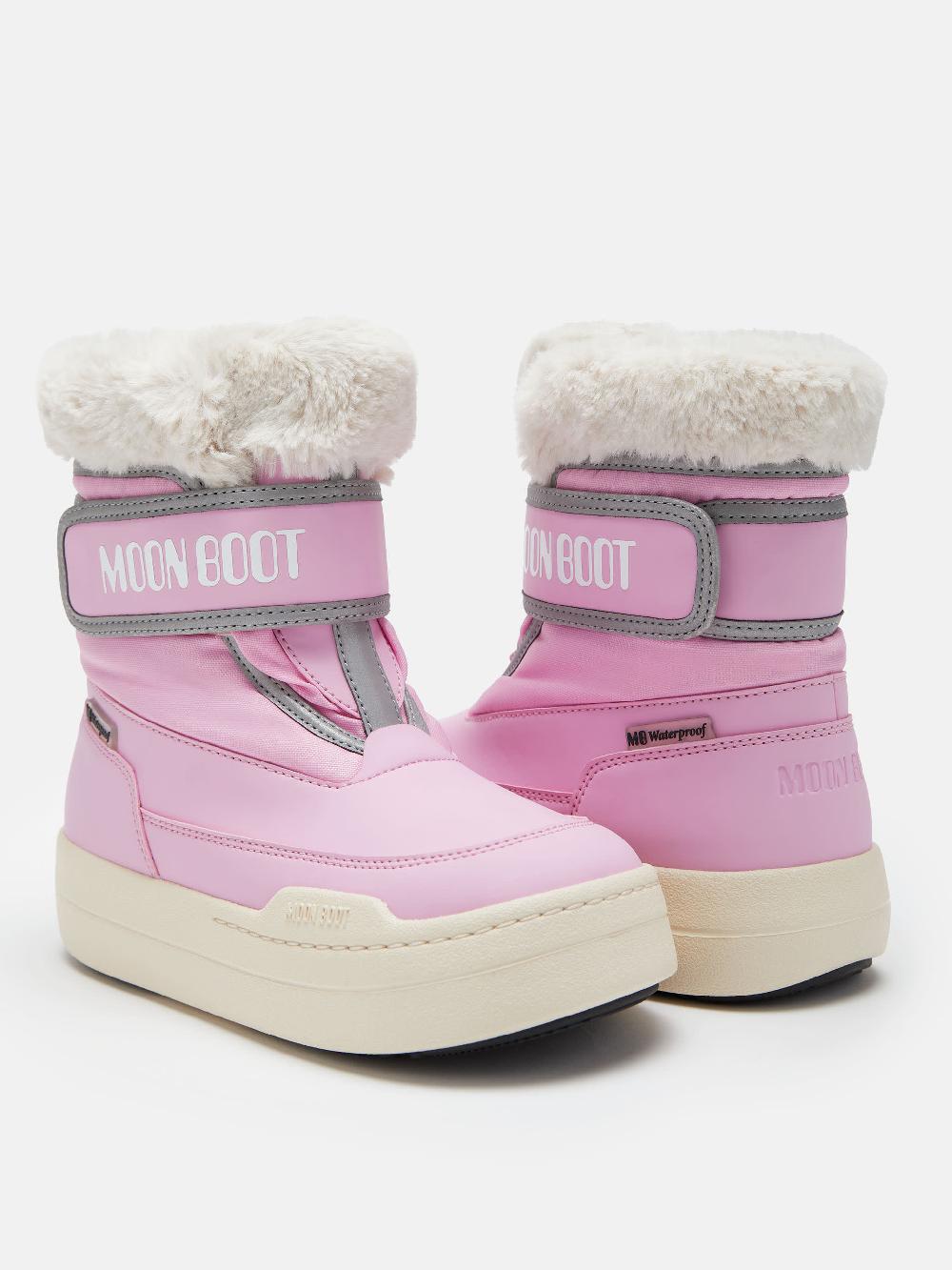 Moon Boot JUNIOR PARK ROSA CON CHIUSURA A STRAPPO Nuova