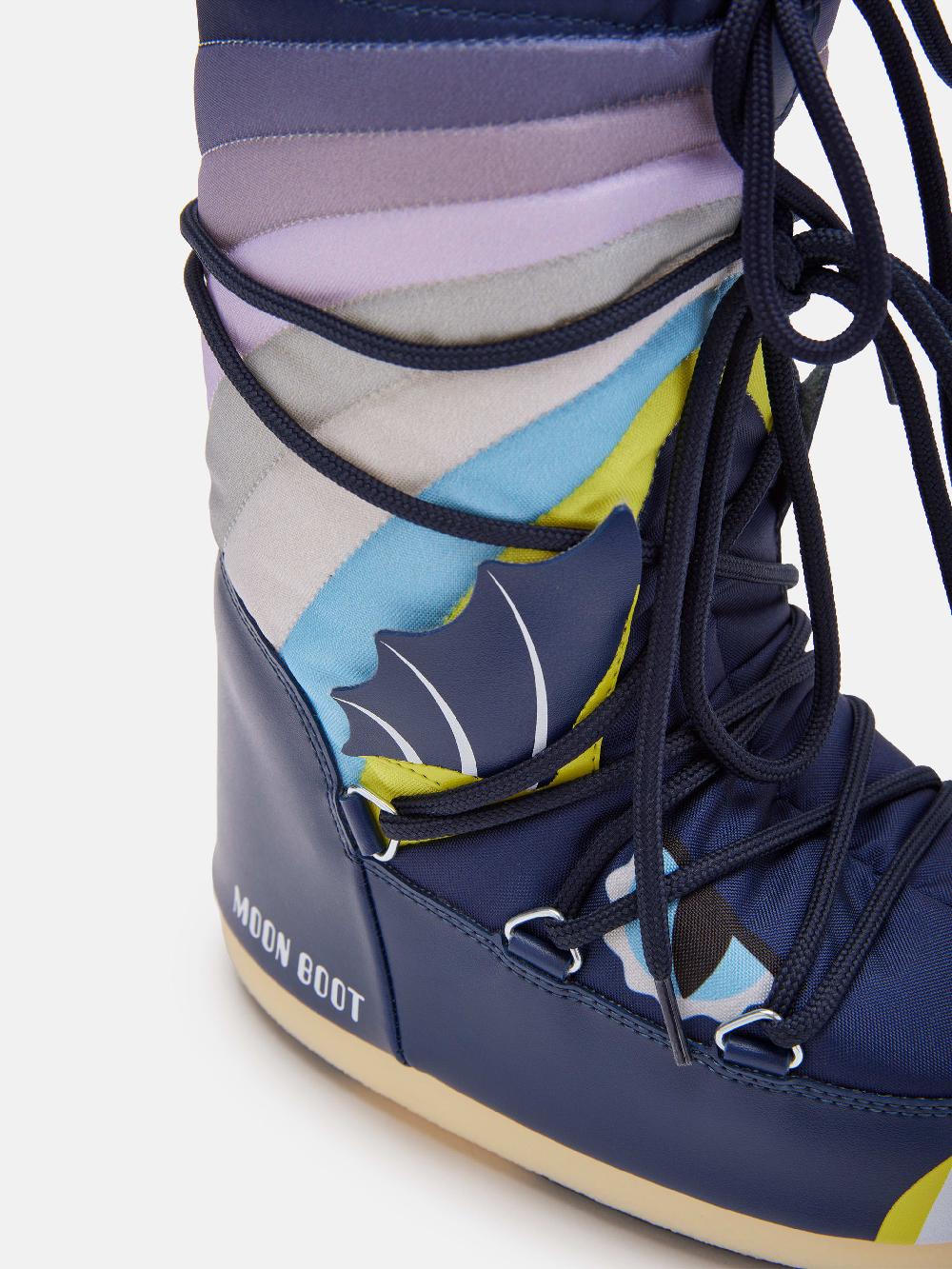 Moon Boot ICON JUNIOR DRAGON BLU Moda