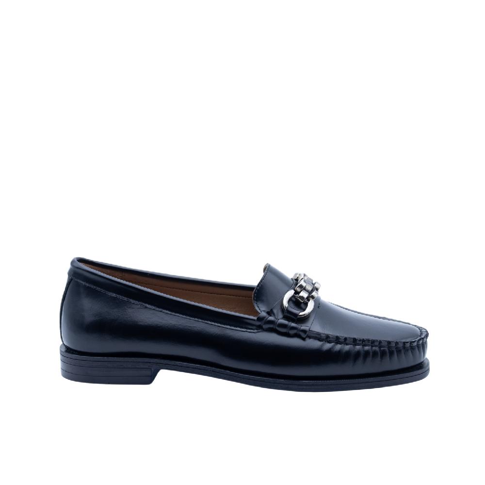 ALBANO Mocassi neri con accessorio Offerta
