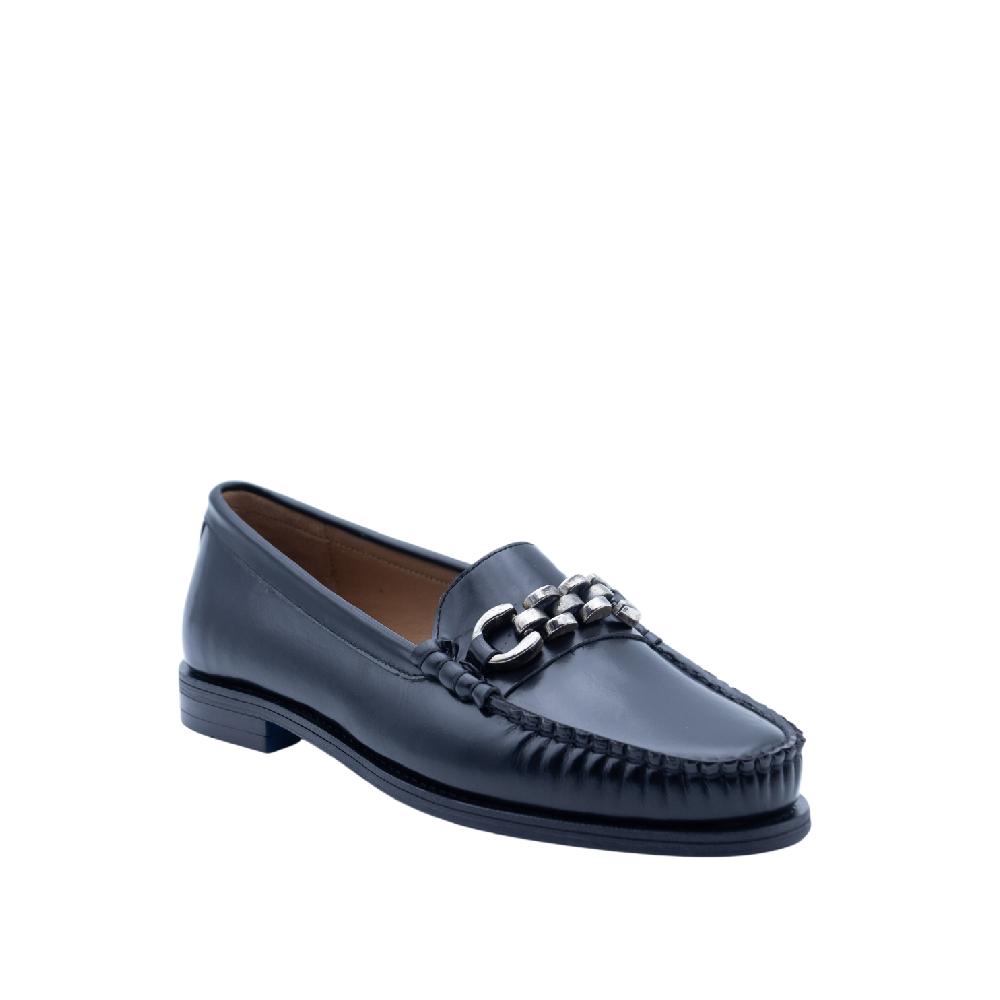ALBANO Mocassi neri con accessorio Offerta