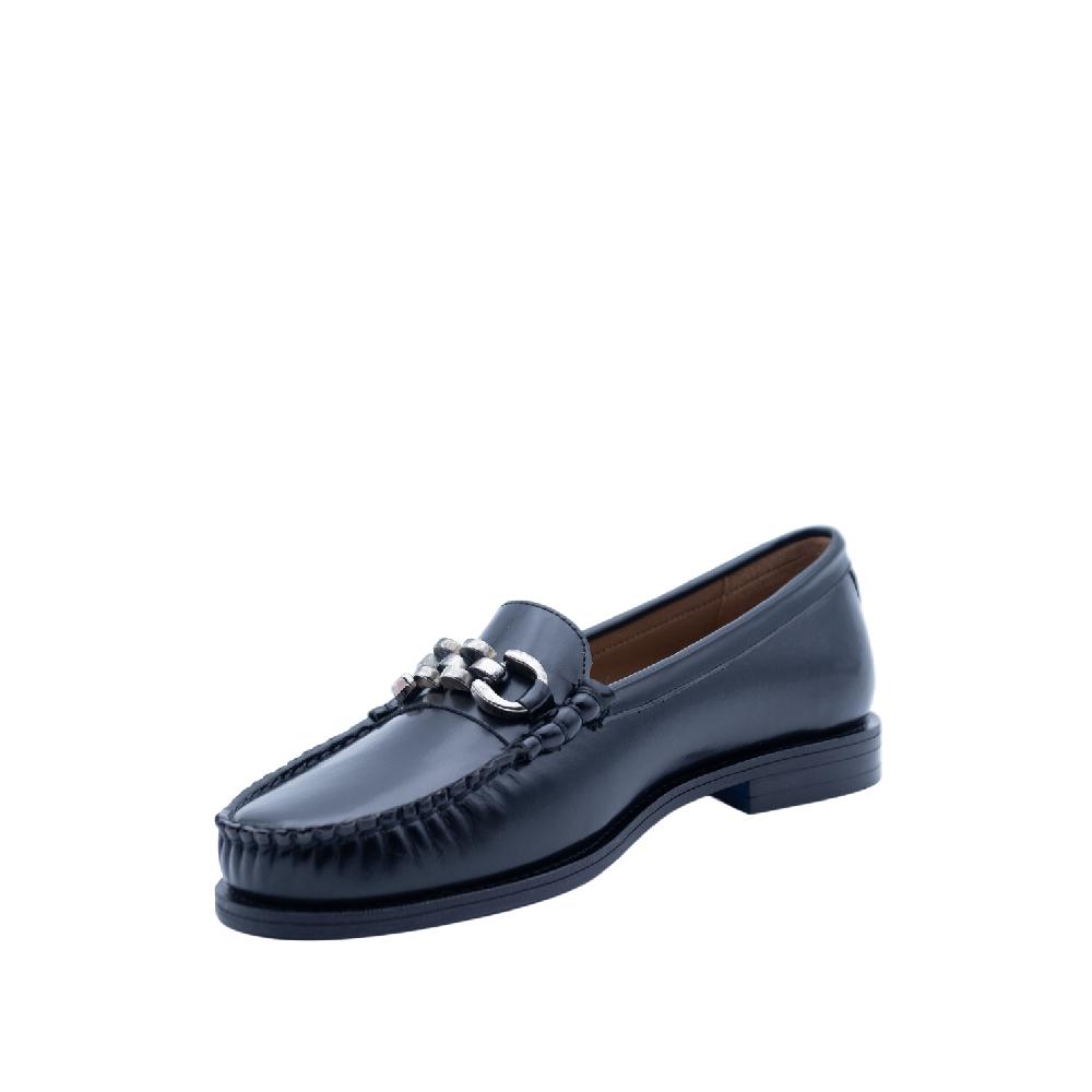 ALBANO Mocassi neri con accessorio Offerta