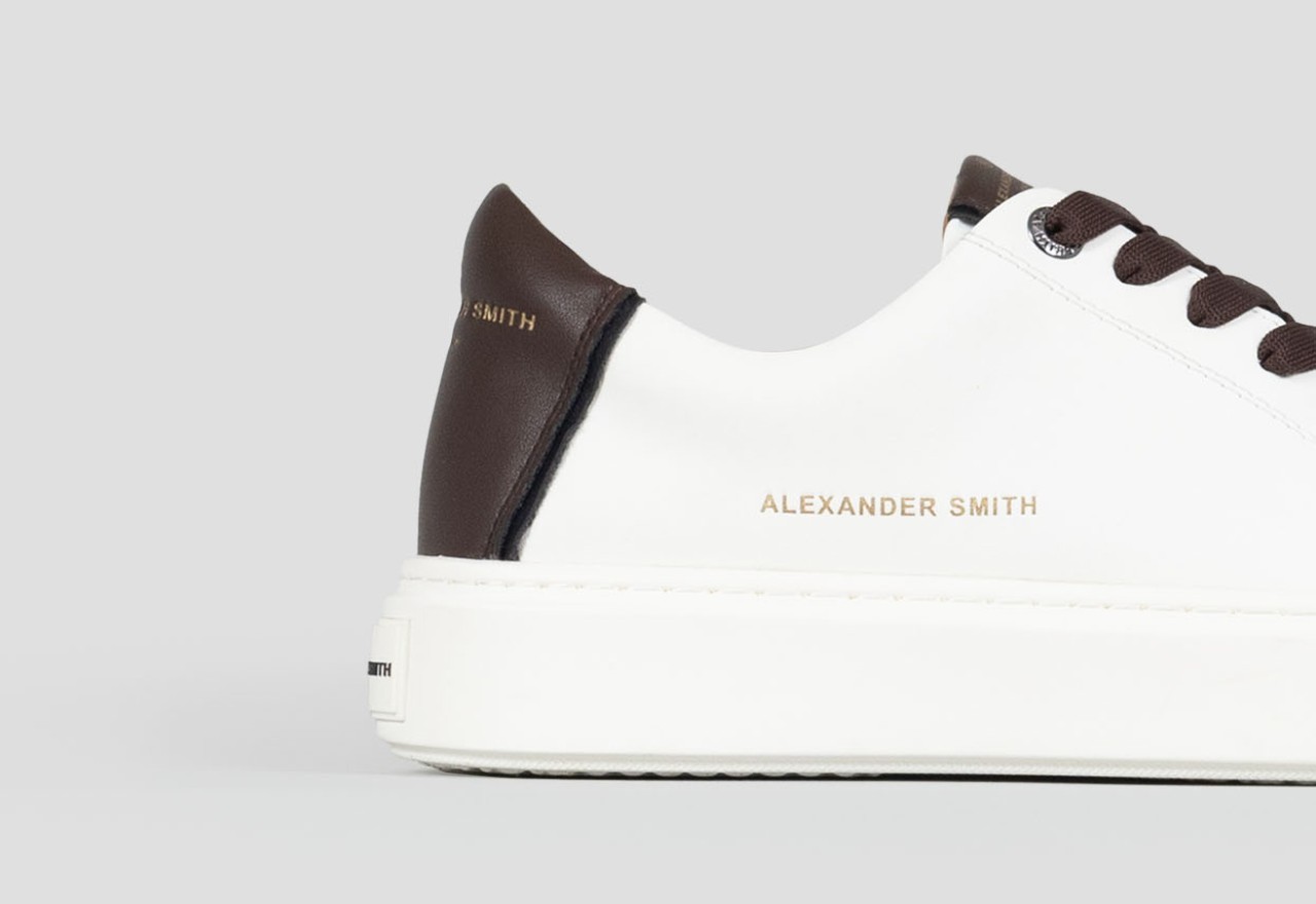 Alexander Smith LONDON MAN WHITE DARK BROWN Nuova