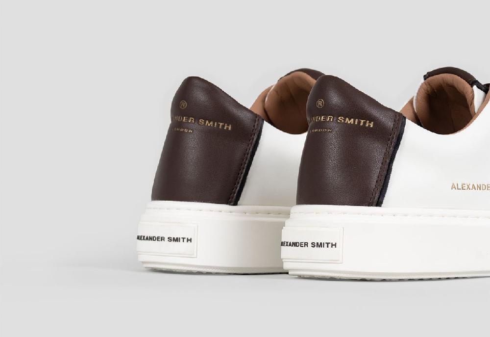 Alexander Smith LONDON MAN WHITE DARK BROWN Nuova