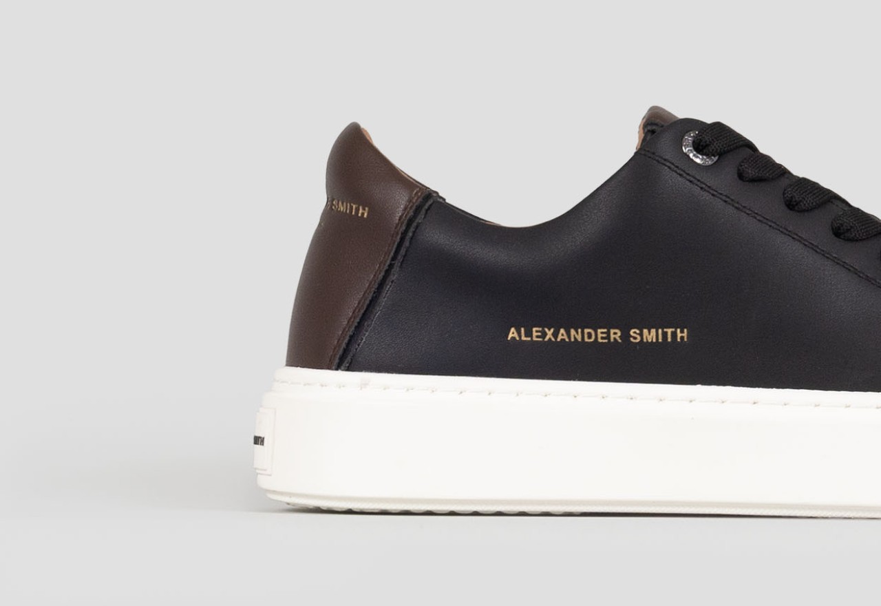 Alexander Smith LONDON MAN BLACK DARK BROWN Nuovo