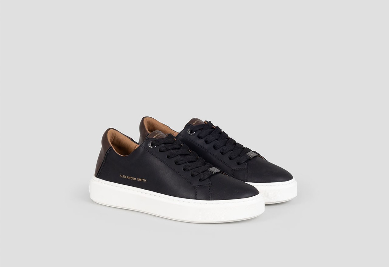Alexander Smith LONDON MAN BLACK DARK BROWN Nuovo