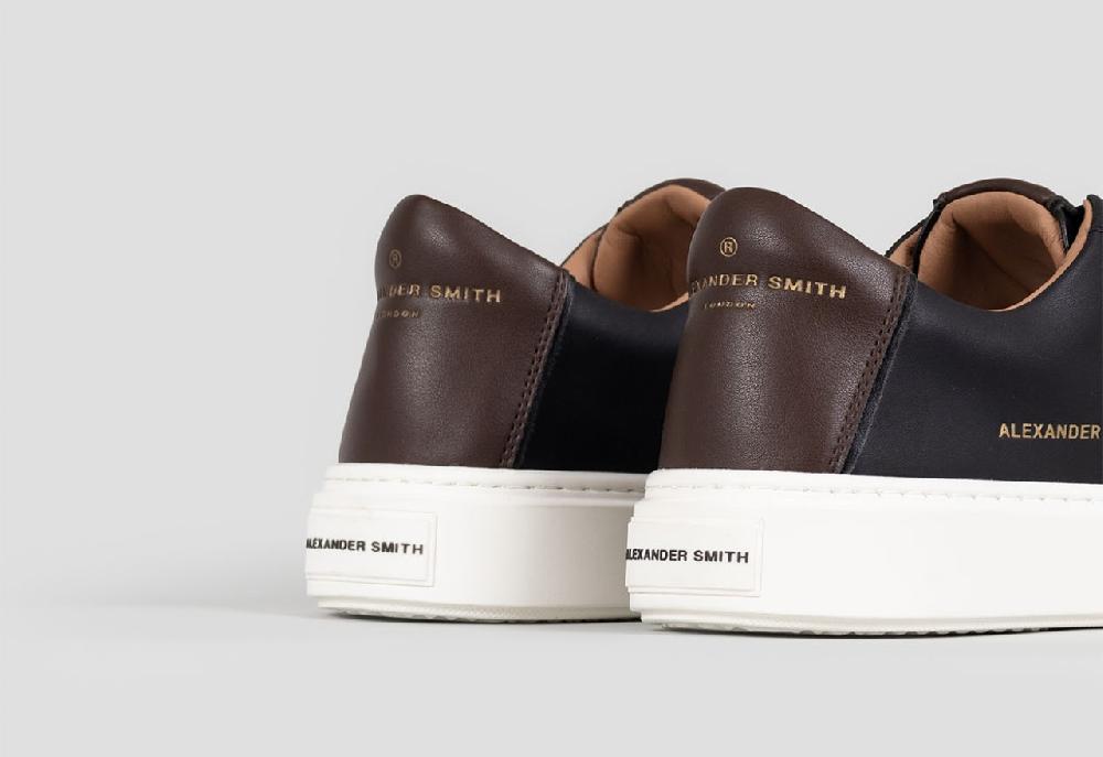 Alexander Smith LONDON MAN BLACK DARK BROWN Nuovo