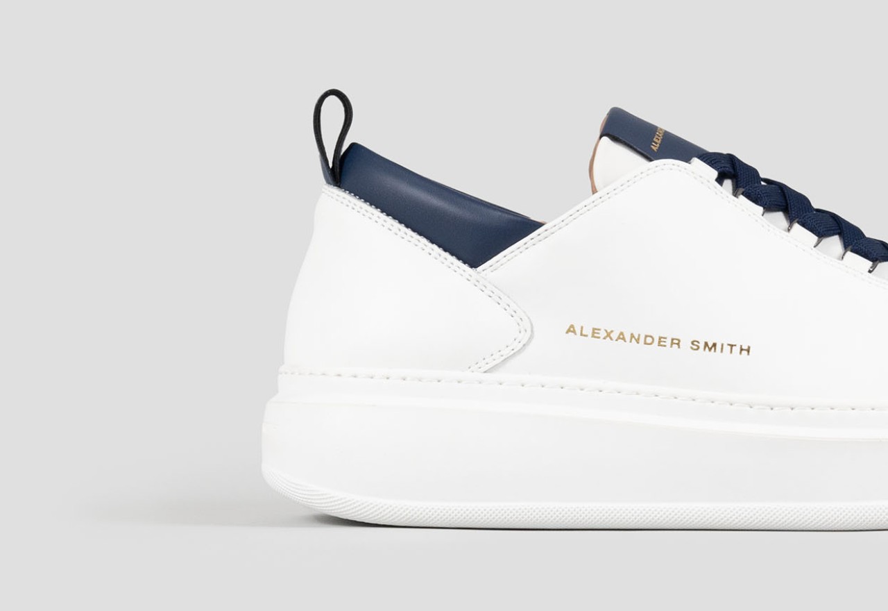 Alexander Smith WEMBLEY MAN WHITE BLUE Soddisfazione Garantita
