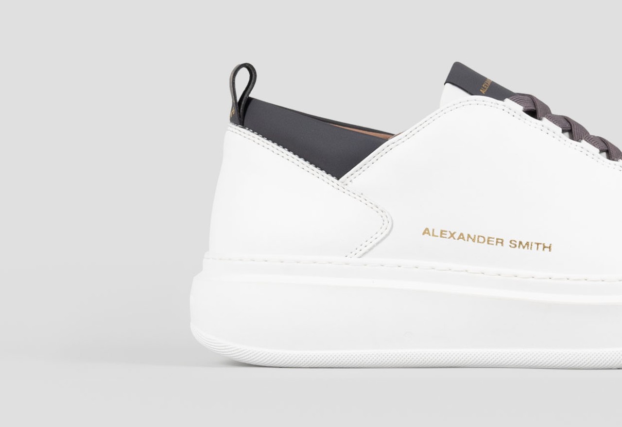 Alexander Smith WEMBLEY MAN WHITE DARK GREY Consegna Veloce