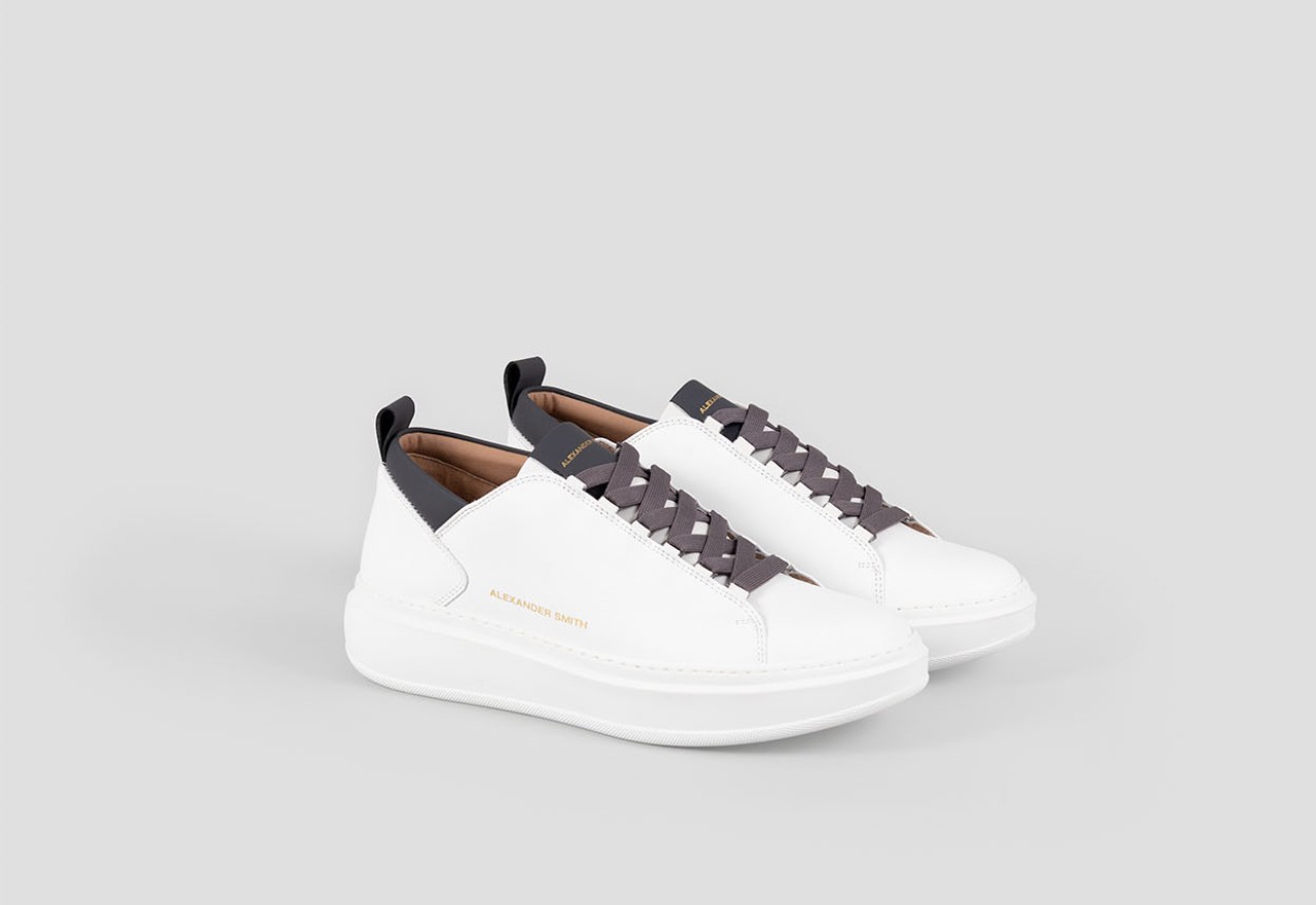 Alexander Smith WEMBLEY MAN WHITE DARK GREY Consegna Veloce