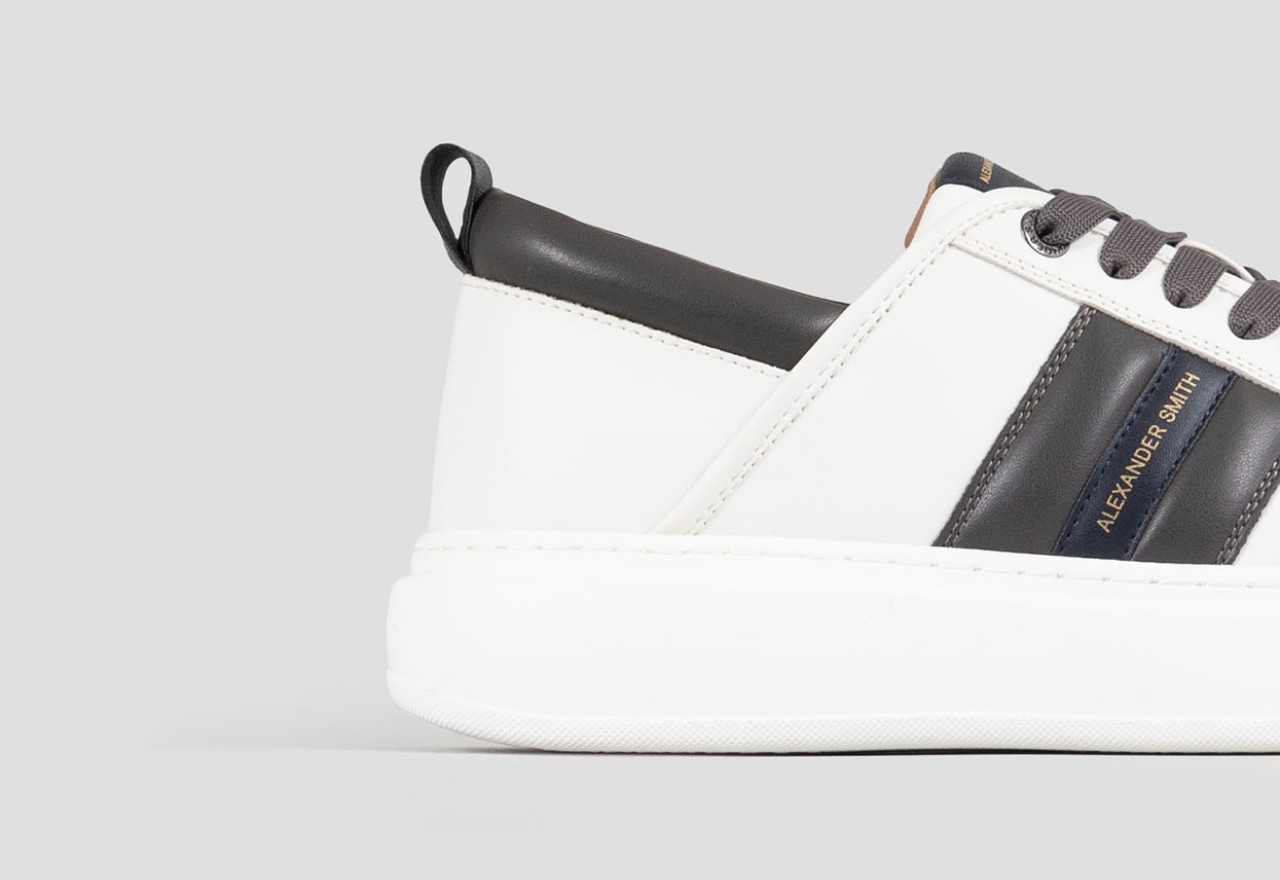 Alexander Smith ECO-WEMBLEY MAN WHITE DARK SMOKE BLUE Nuovo