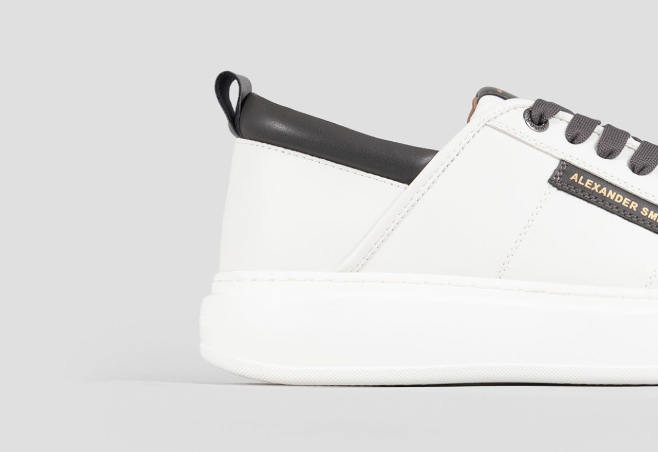Alexander Smith ECO-WEMBLEY MAN WHITE DARK GREY Qualità
