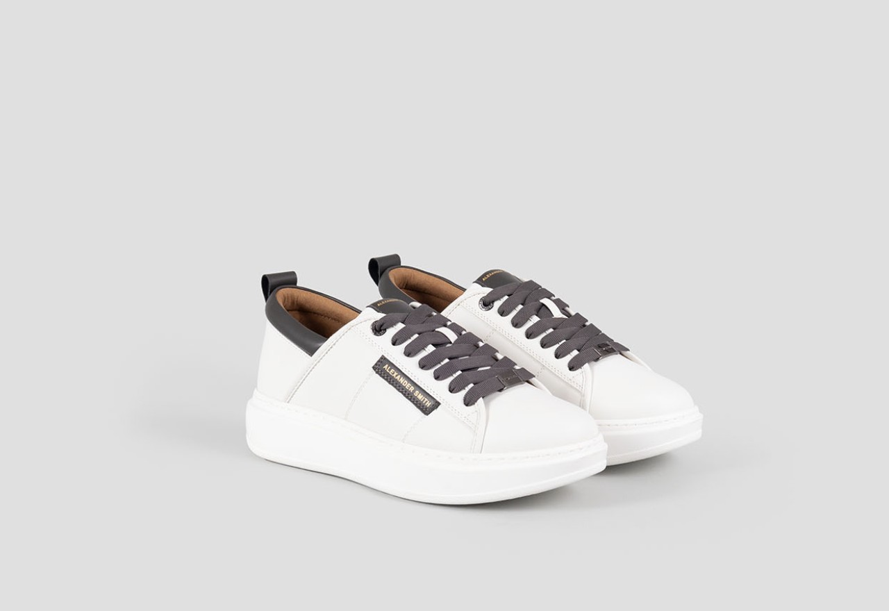 Alexander Smith ECO-WEMBLEY MAN WHITE DARK GREY Qualità