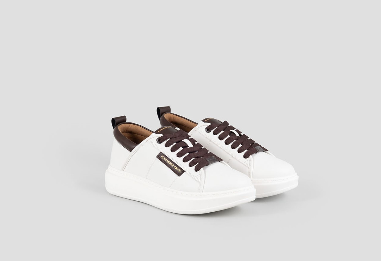 Alexander Smith ECO-WEMBLEY MAN WHITE DARK COGNAC Promozione